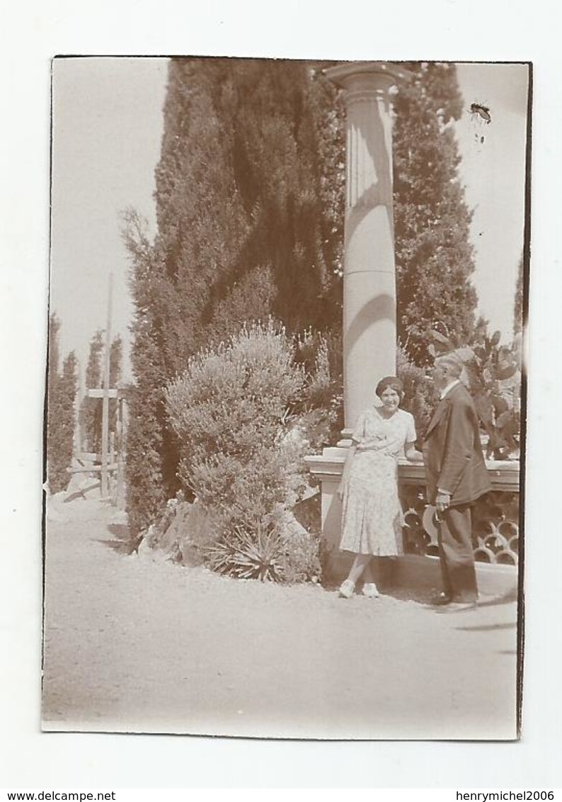 Photographie Monaco Jardins Exotiques 1932 Photo 6,x8,5 Cm Env - Lieux