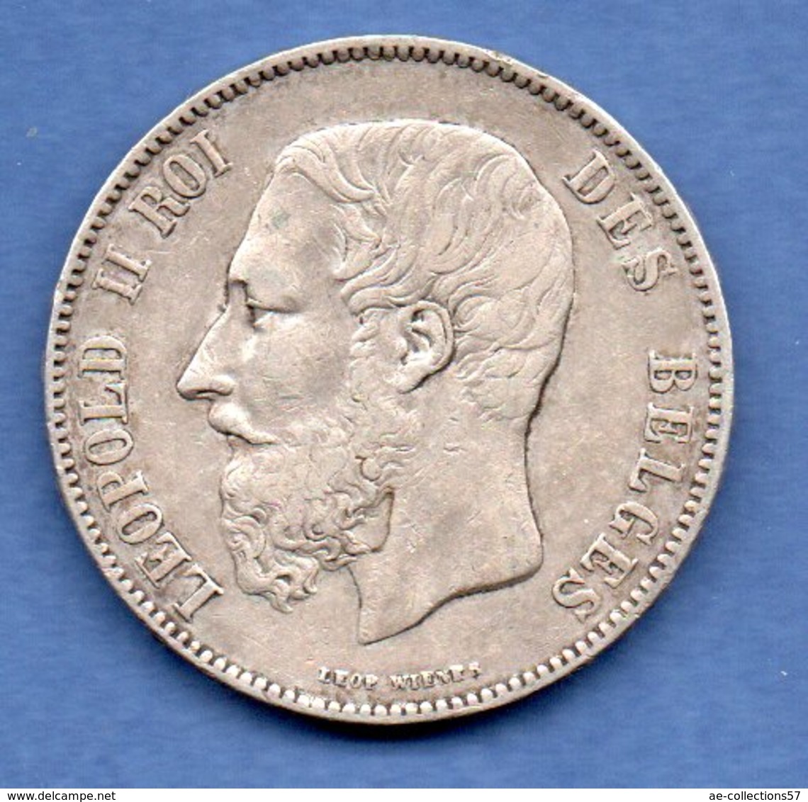 Belgique -  5 Francs 1872   - Km # 24 -  état  TTB - 5 Francs