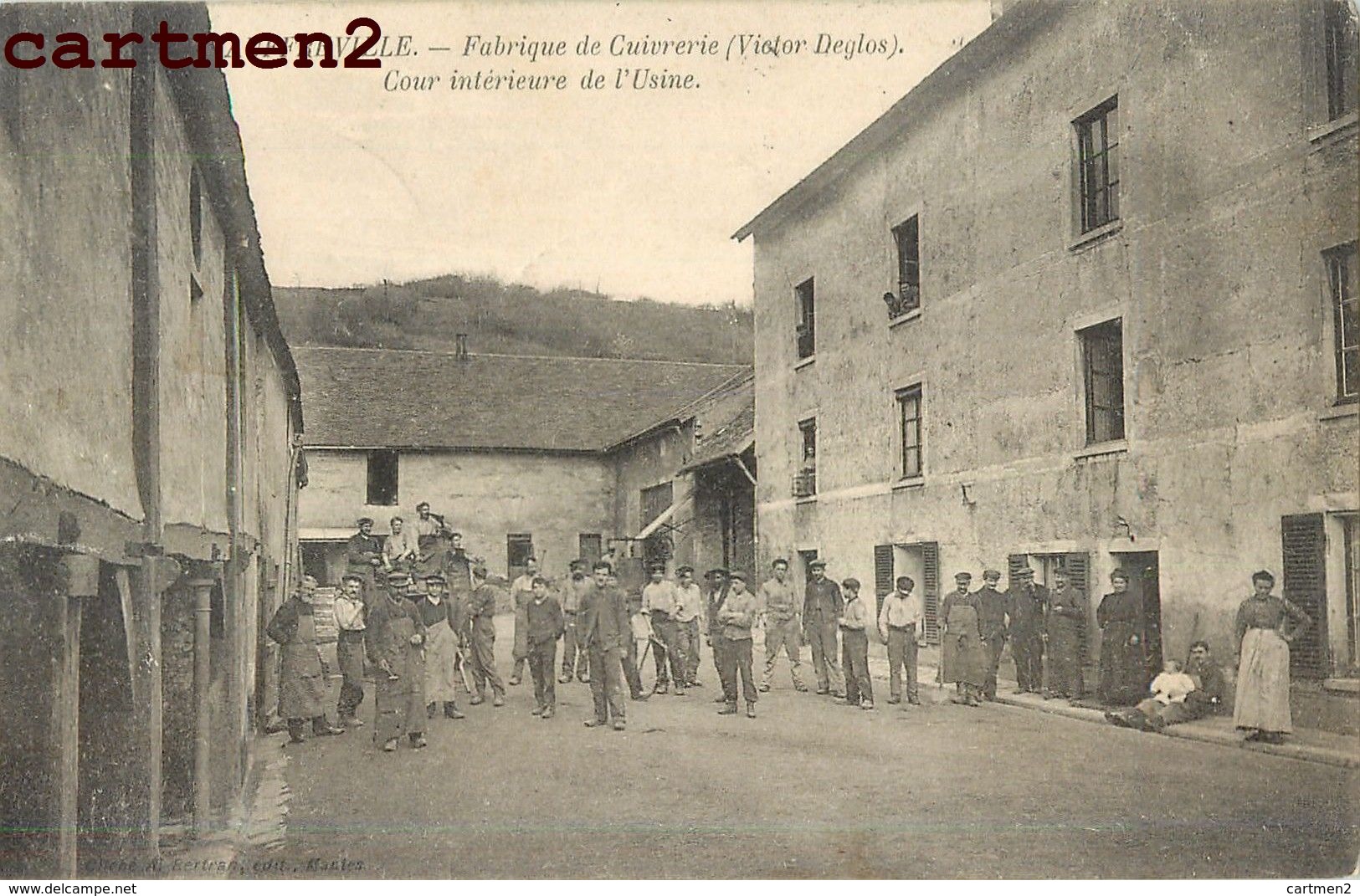 AUFFREVILLE FABRIQUE DE CUIVRERIE (VICTO DEGLOS) COUR INTERIEUR DE L'USINE 78 - Sonstige & Ohne Zuordnung