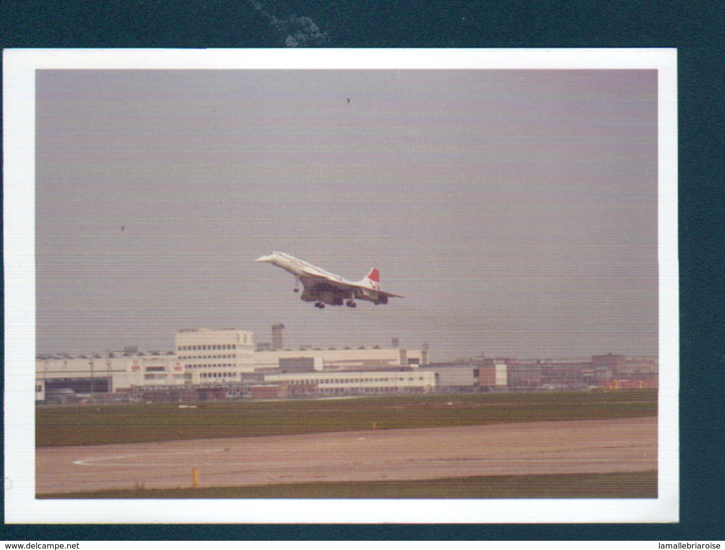 Photo 9 X 13 Cm, Aeroport D'Heathrow, Envol CONCORDE, 1974, Annotations Au Verso - Luftfahrt