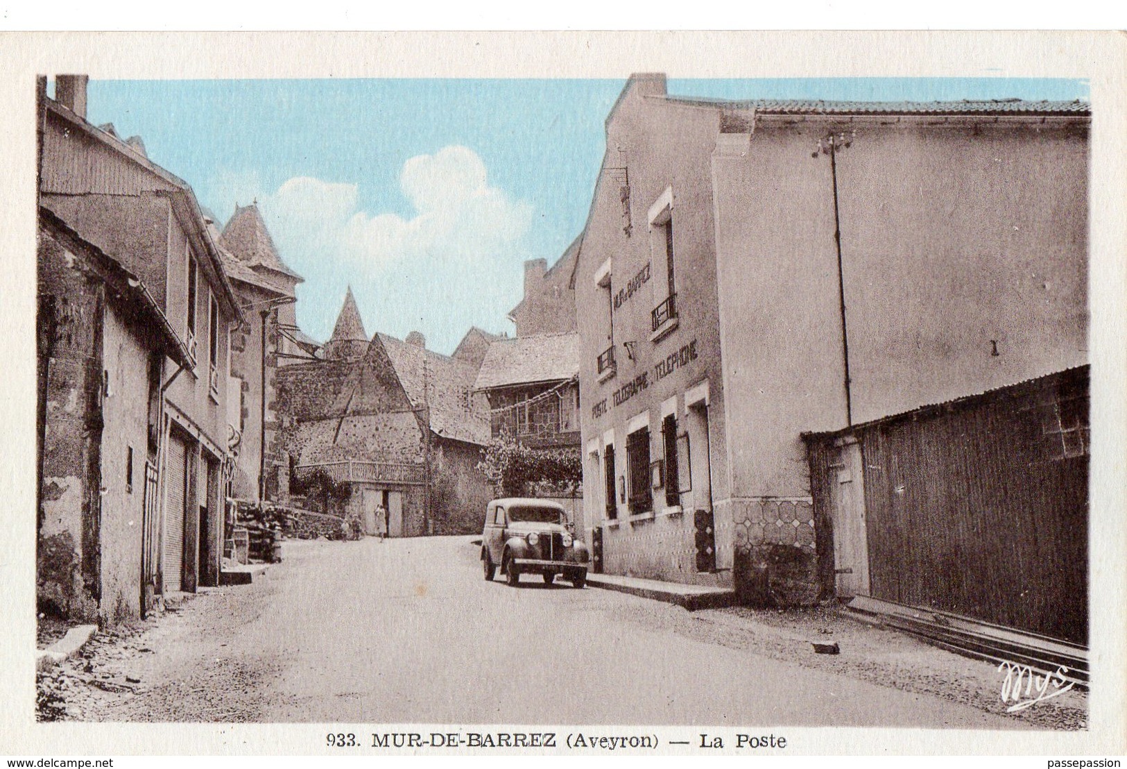 933 - MUR-DE-BARREZ (Aveyron) - La Poste - Autres & Non Classés