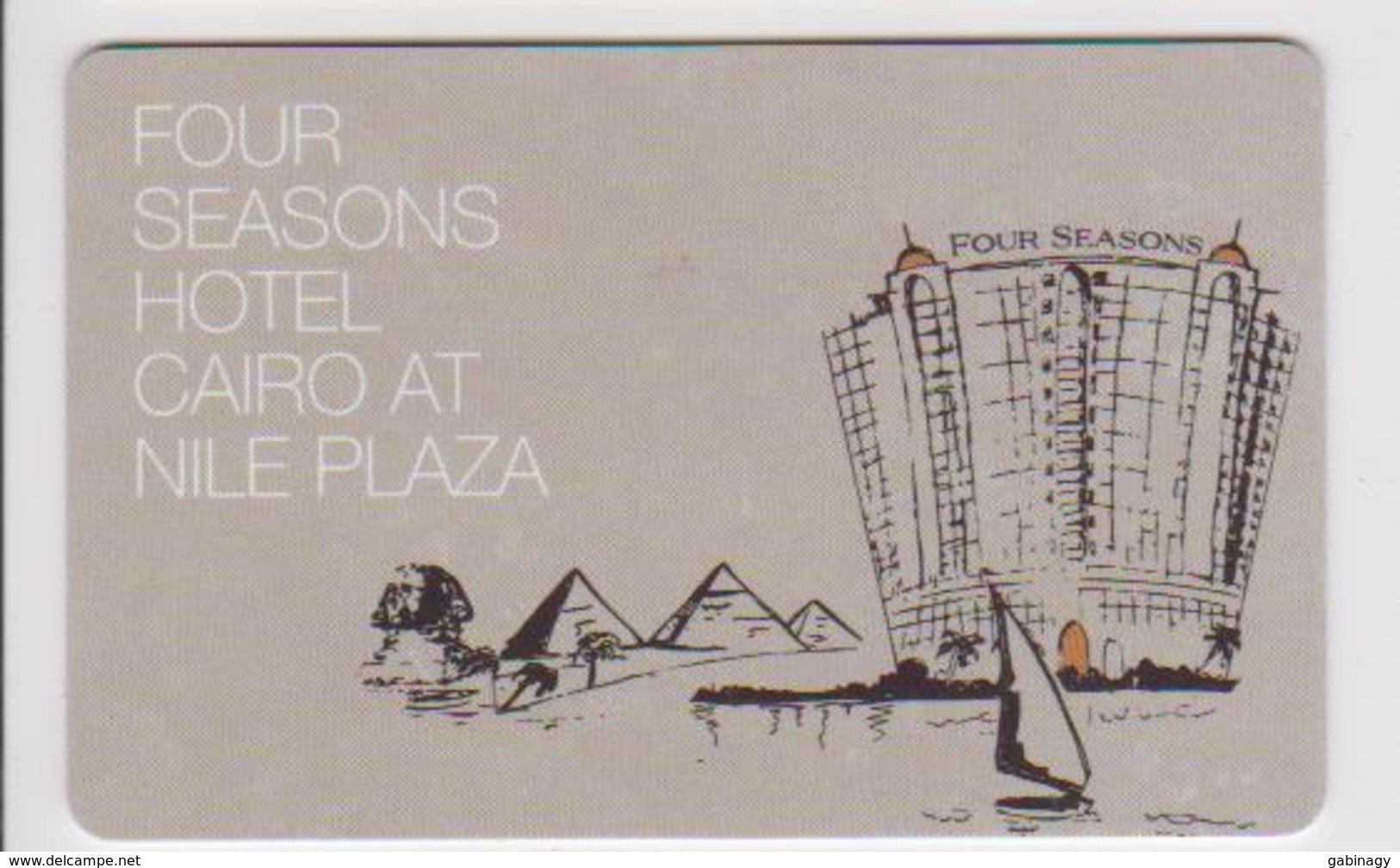 HOTEL KEYS - 2119 - EGYPT - FOUR SEASONS HOTEL CAIRO AT NILE PLAZA - PYRAMID - Chiavi Elettroniche Di Alberghi