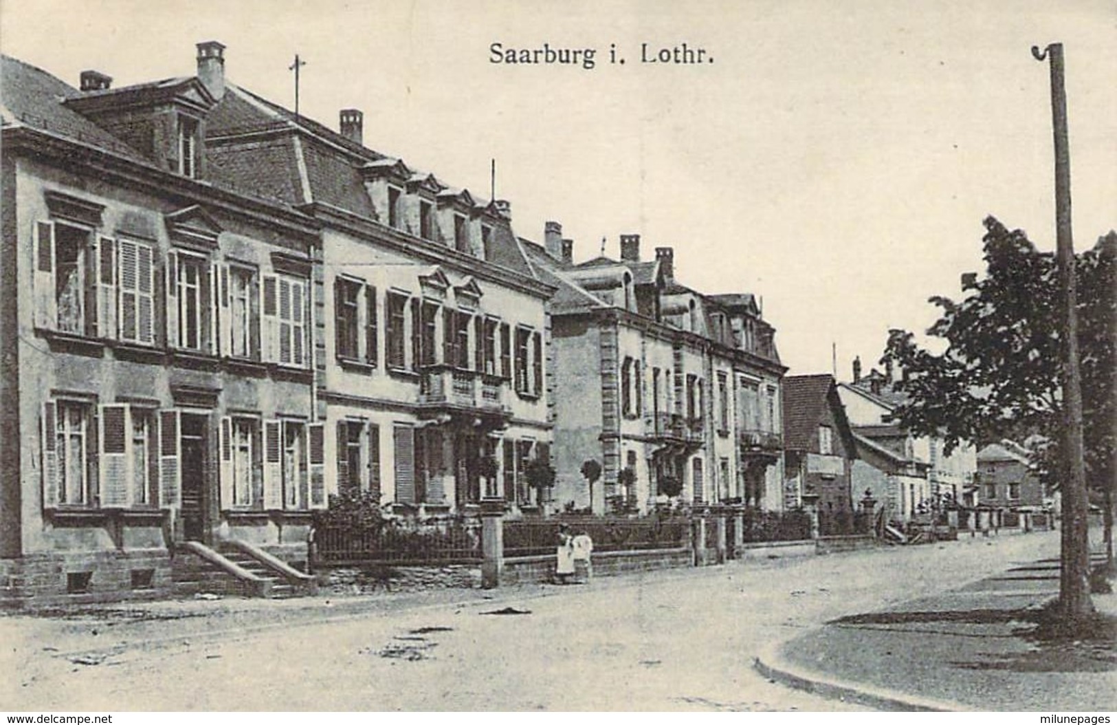 57 MOSELLE Vue D'une Rue De SARREBOURG  Saarburg I. Lothringen - Sarrebourg