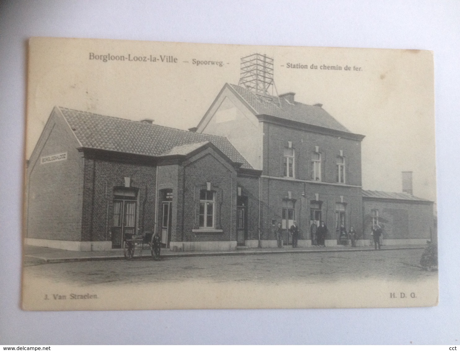 Borgloon - Looz-la-Villa  Spoorweg - Station Du Chemin De Fer  GARE STATIE - Borgloon