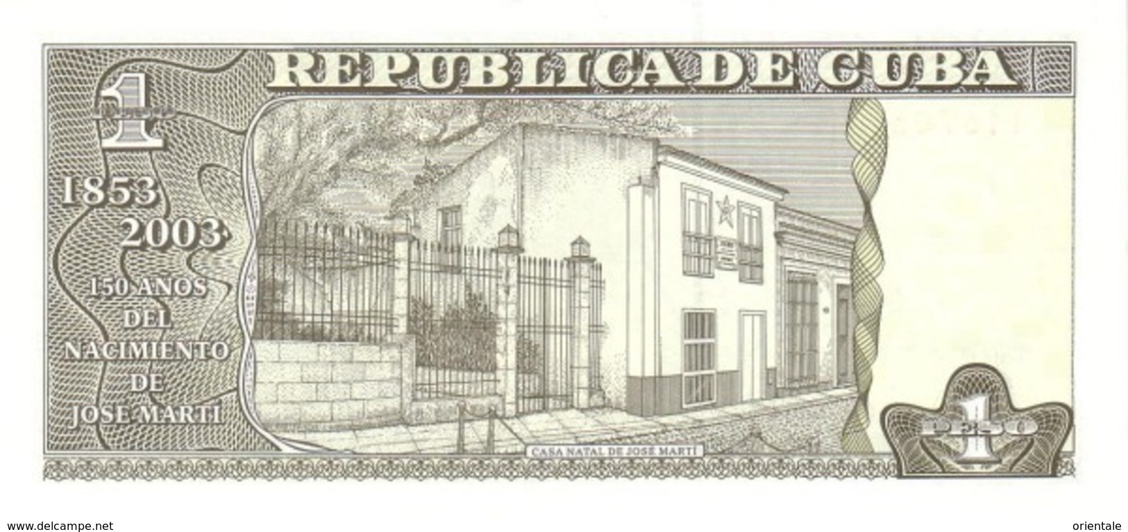 CUBA P. 125 1 P 2003 UNC - Cuba