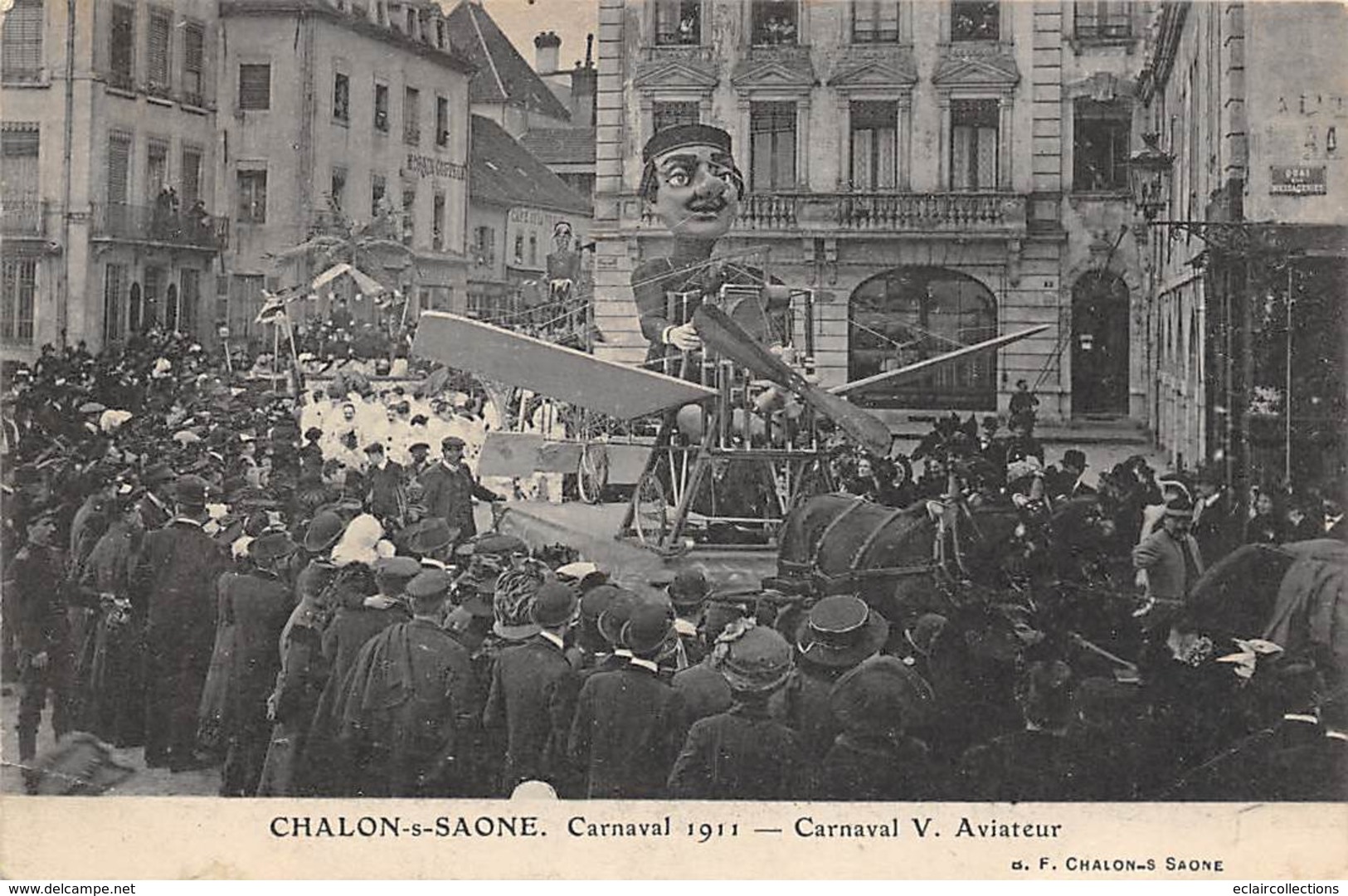 Chalon Sur Saône     71     Carnaval  1911  Carnaval V ,  Aviateur    (voir Scan) - Chalon Sur Saone