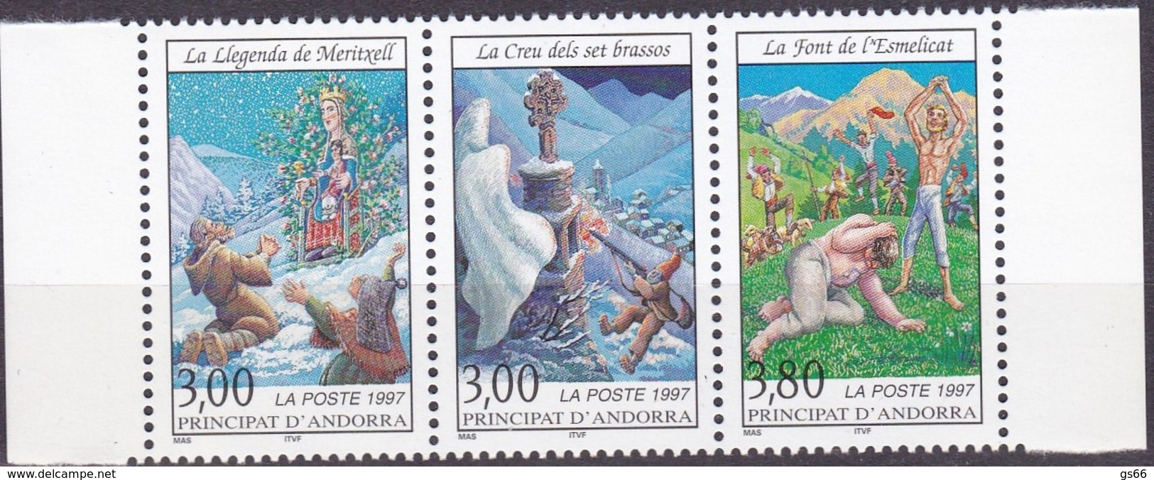 Andorra, Fr., 1997, 514/16, Sagen Und Legenden. MNH **, - Ungebraucht