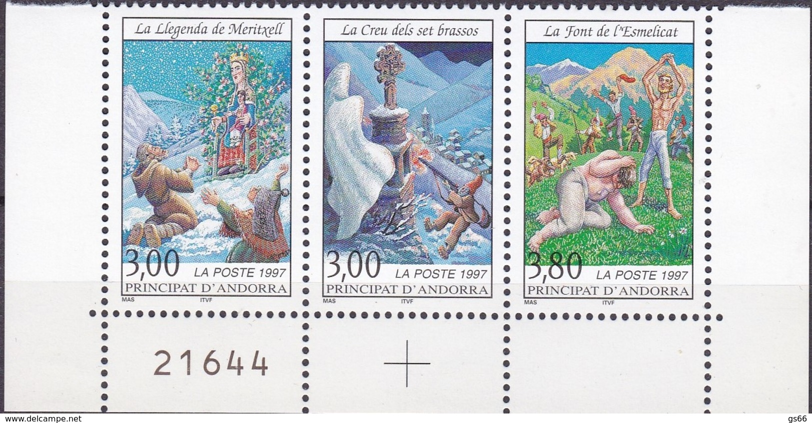 Andorra, Fr., 1997, 514/16, Sagen Und Legenden. MNH **, - Neufs