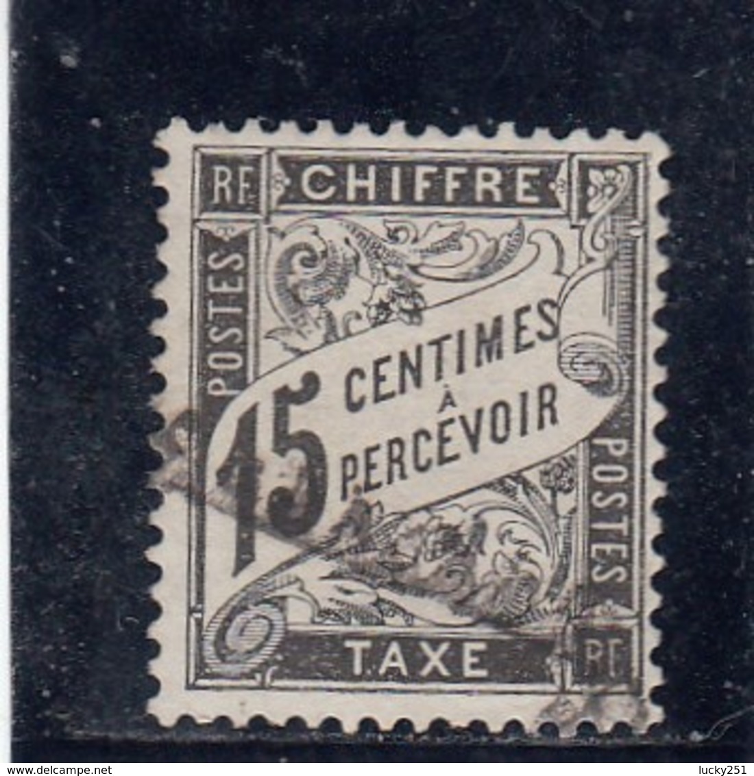 France - 1881-92 - Taxes - N°YT 16 - 15c Noir - Oblitéré - 1859-1959 Used