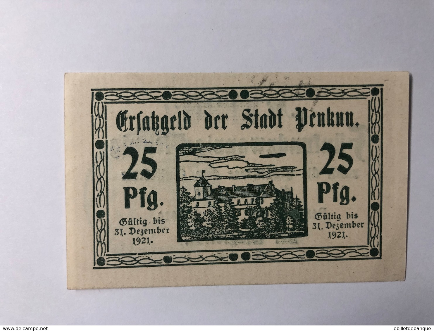 Allemagne Notgeld Penkun 25 Pfennig - Collections