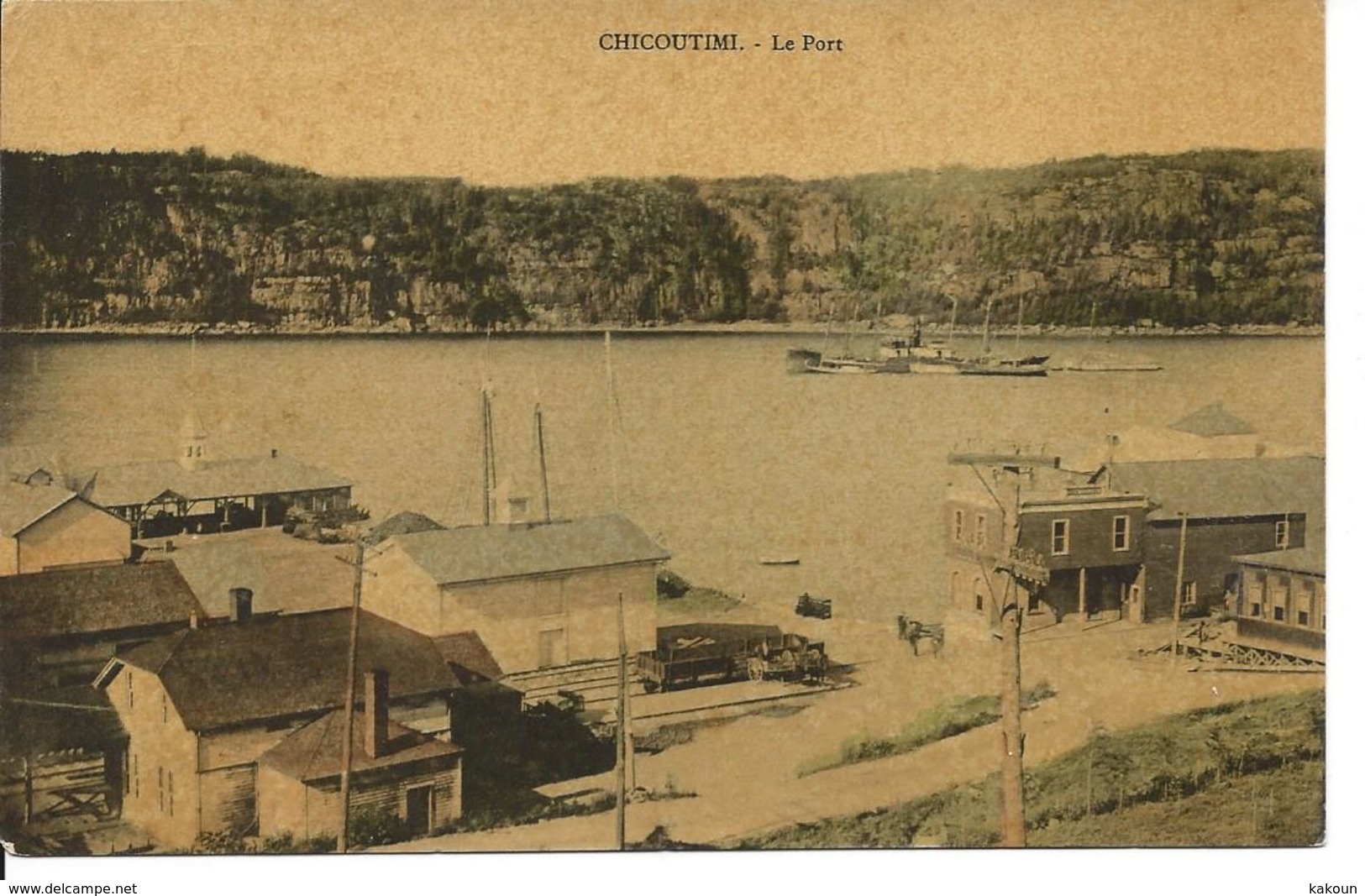 Le Port De Chicoutimi, Chicoutimi, Québec, Léon Proumen Éditeur (8960) - Chicoutimi