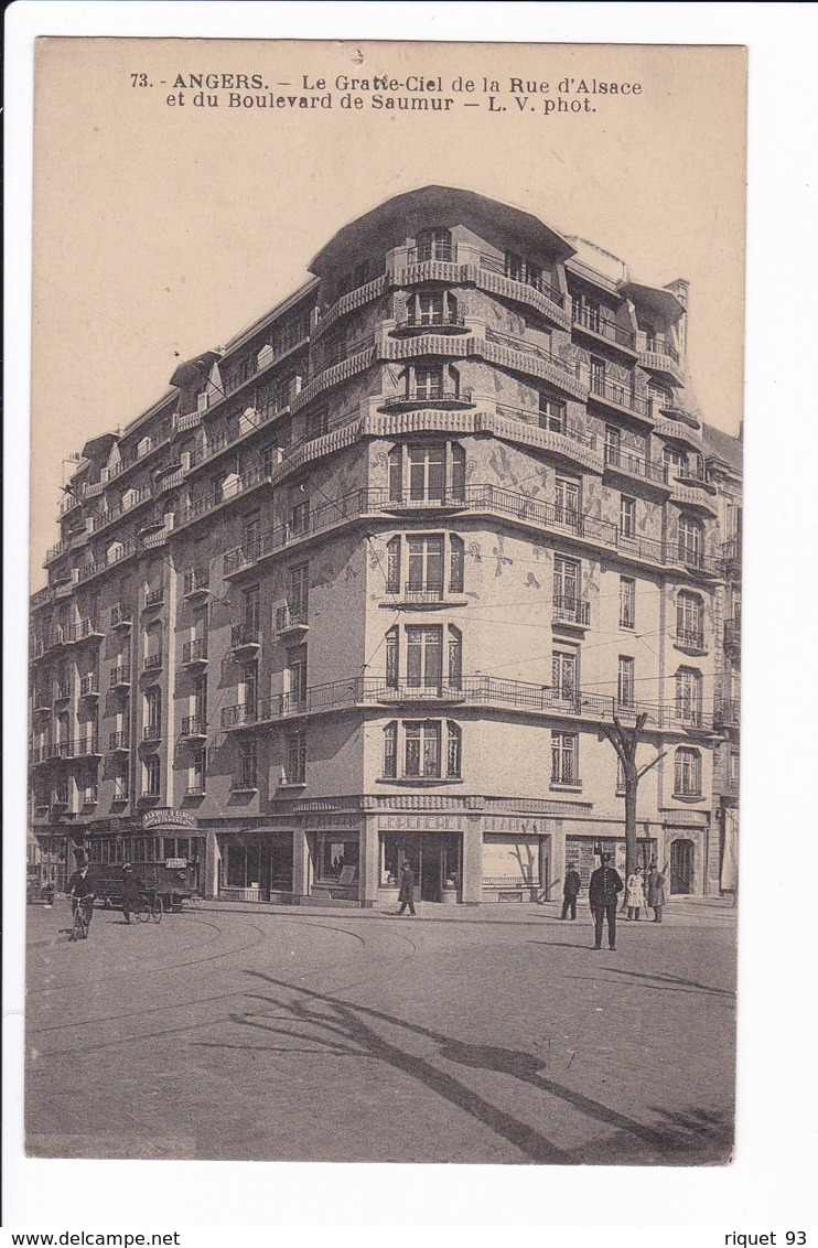 73 - ANGERS - Le Gratte-Ciel De La Rue D'Alsace Et Du Boulevard De Saumur - Angers