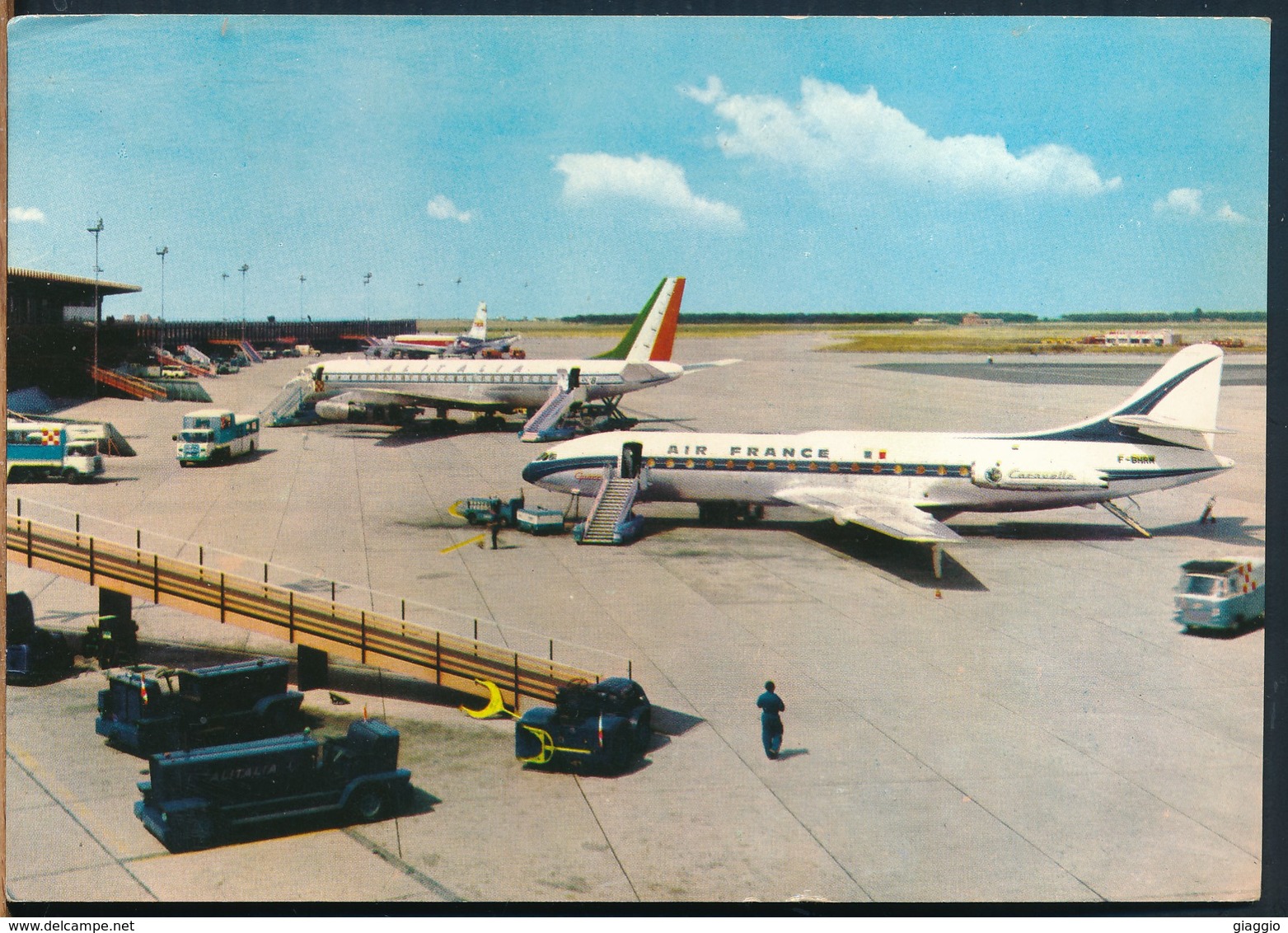 °°° 14692 - FIUMICINO - AEROPORTO LEONARDO DA VINCI - AIR FRANCE - 1965 °°° - Fiumicino