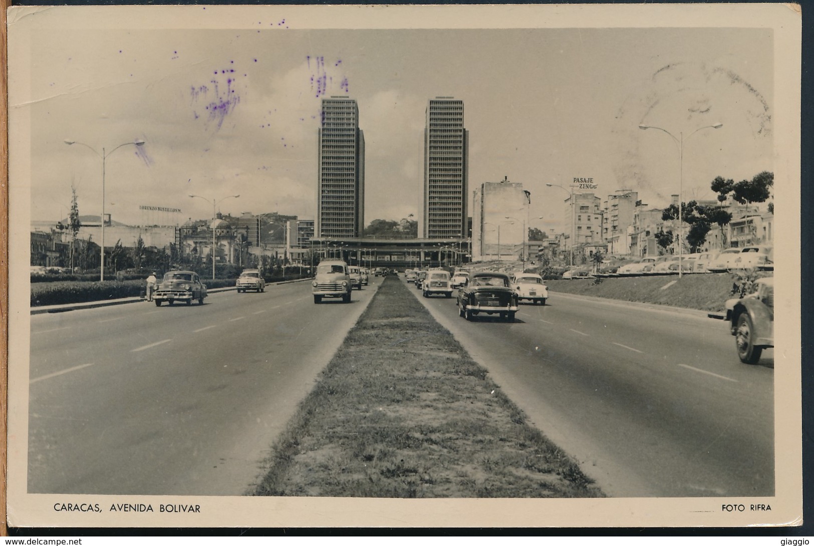 °°° 14693 - VENEZUELA - CARACAS - AVENIDA BOLIVAR - 1957 °°° - Venezuela