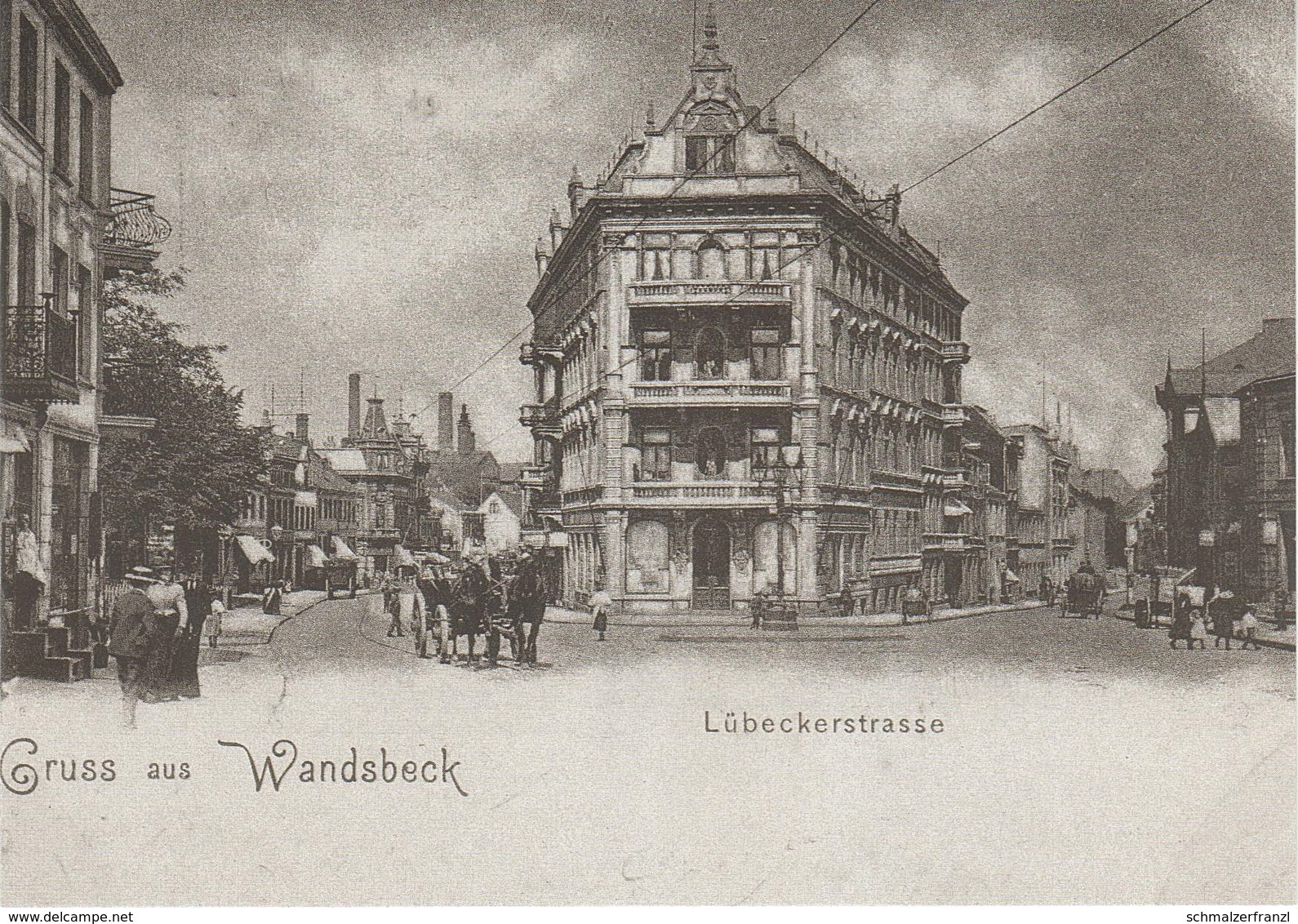 AK Hamburg Um 1900 Wandsbeck Wandsbek Lübecker Straße Wandsbeker Chaussee Schloßstraße Eilbeker Weg Repro Neudruck - Wandsbek