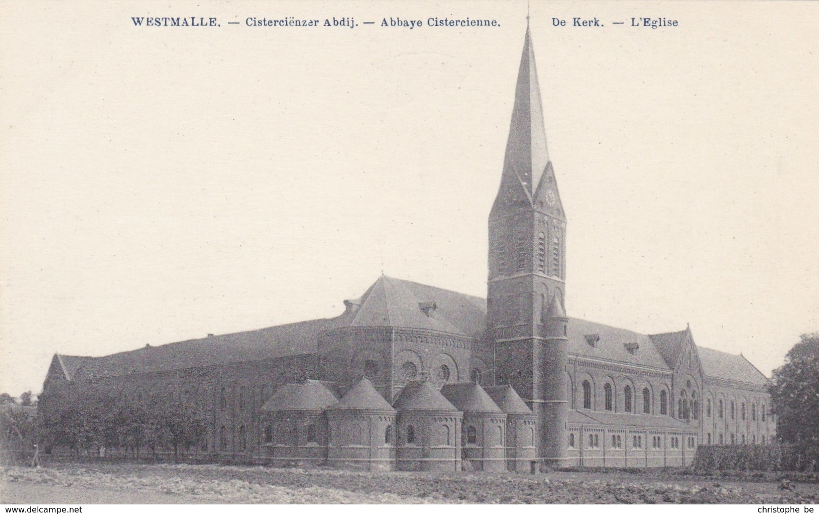 Westmalle, Cisterciënzer Abdij, De Kerk (pk65166) - Malle