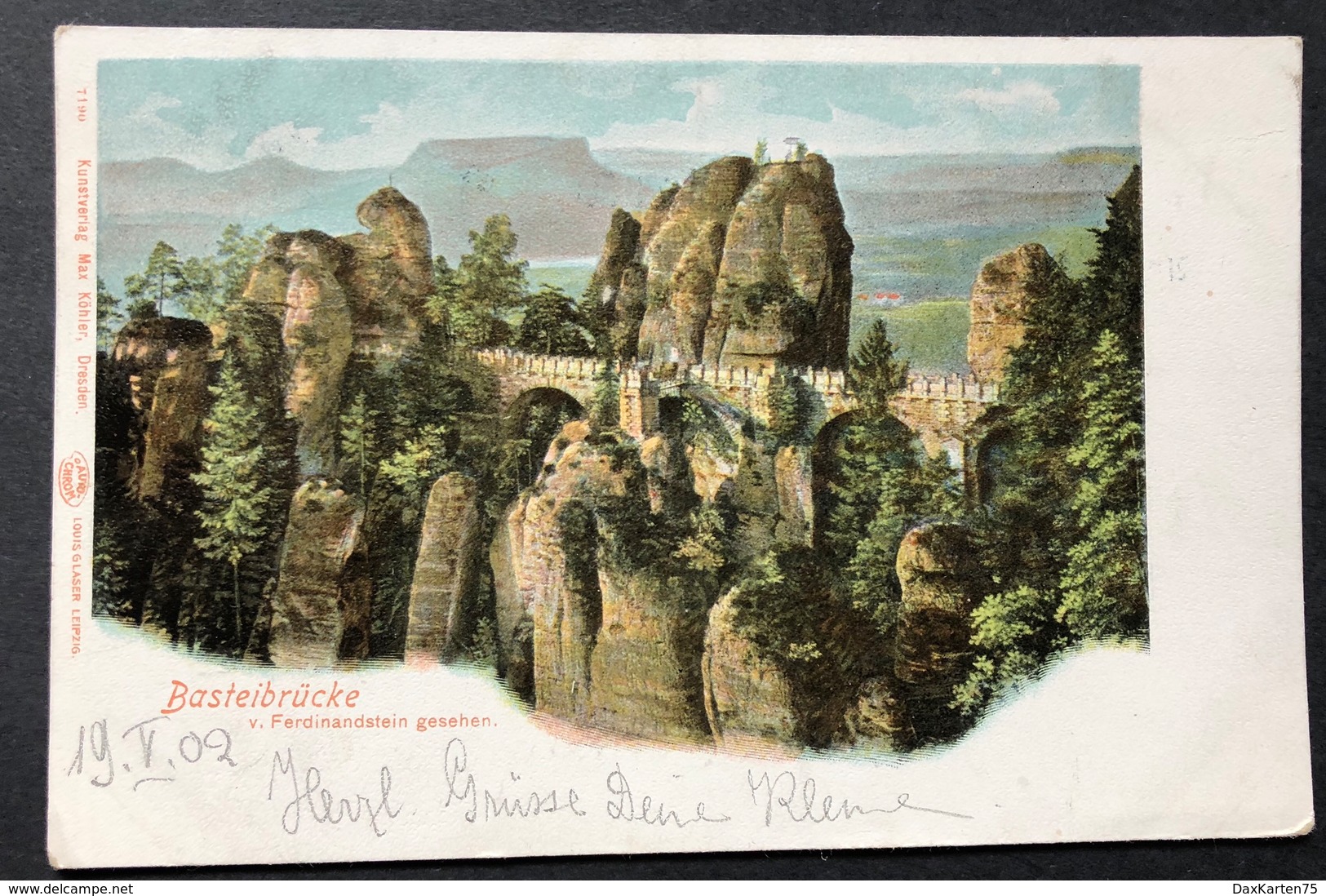 Basteibrücke Vom Ferdinandstein Gesehen - Bastei (sächs. Schweiz)