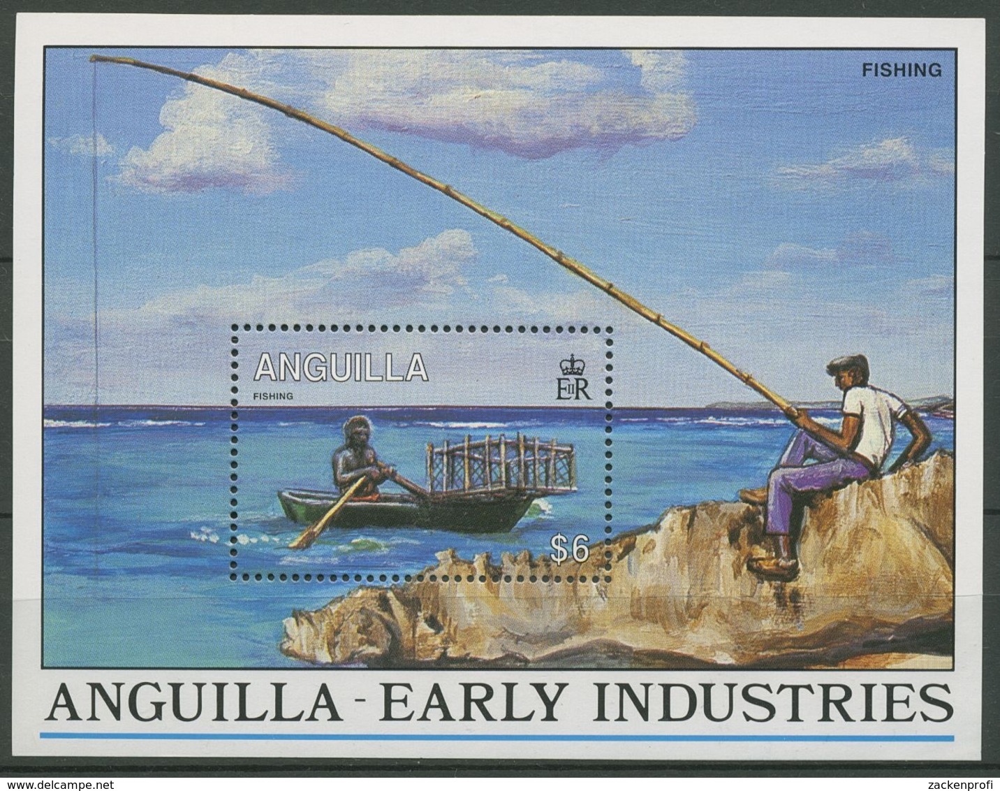 Anguilla 1993 Wirtschaft Fischerei Block 95 Postfrisch (C94641) - Anguilla (1968-...)