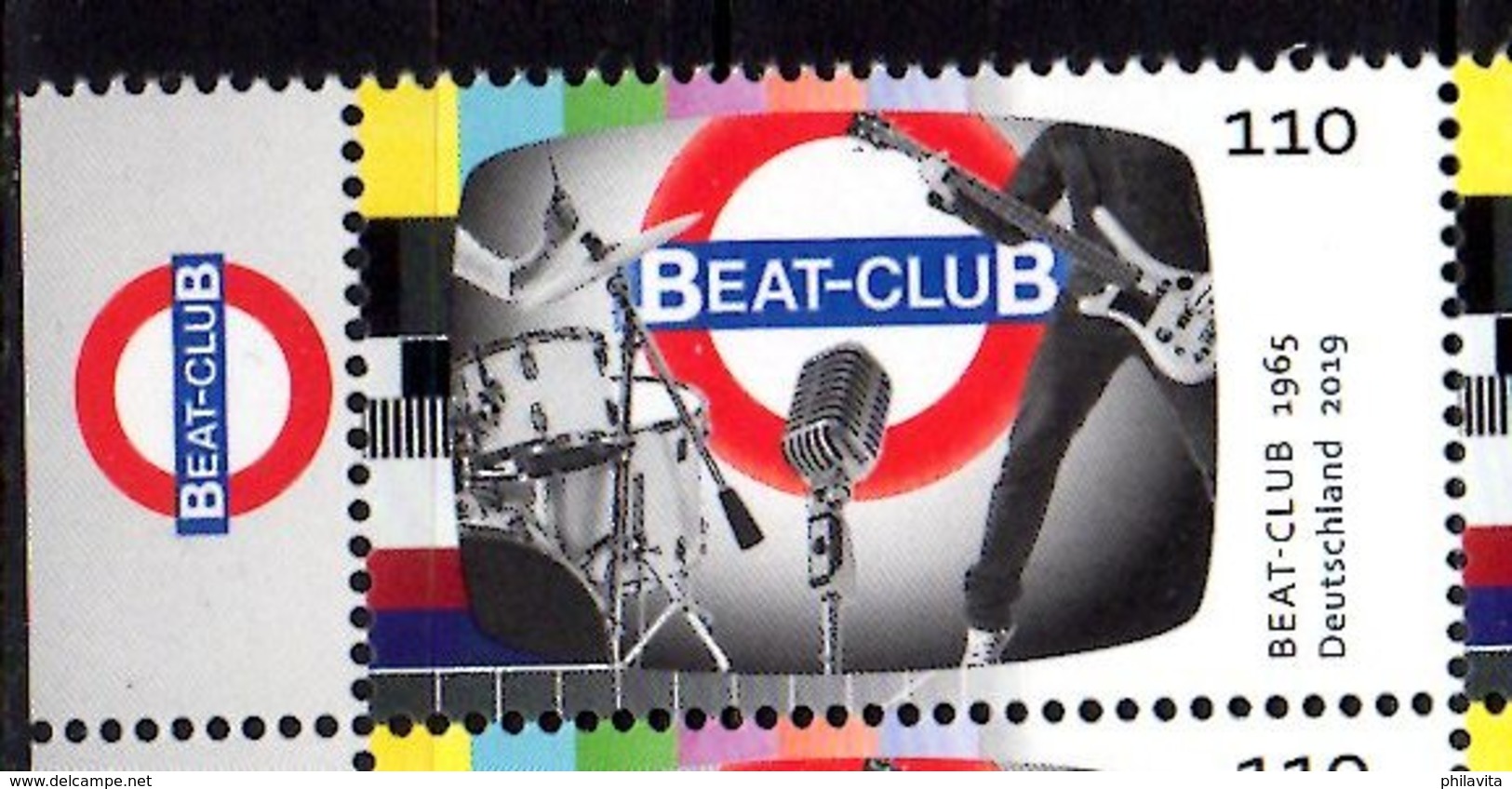 2019 Germany - German TV Legends Show - Beat Club  Ab 1965- 1v With Tab  MNH** MiNr. 3503 Music, Television, Media, - Nuovi