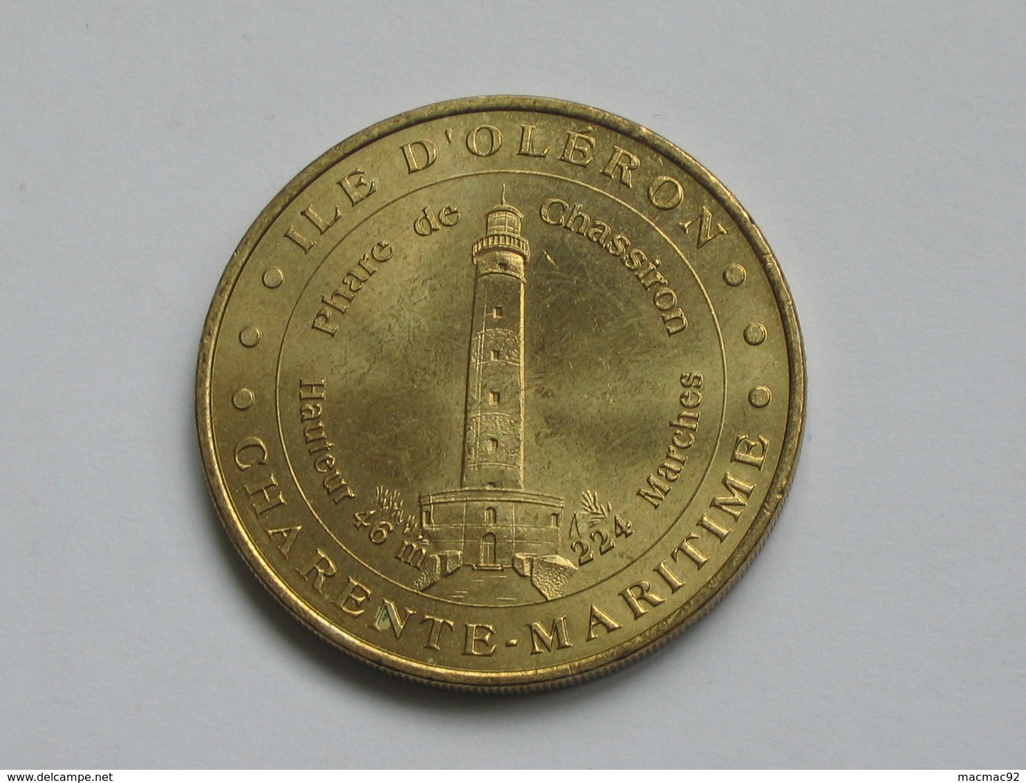Monnaie De Paris 2001 - ILE D'OLERON - PHARE DE CHASSIRON - 46 M -224 Marches   **** EN ACHAT IMMEDIAT *** - 2001