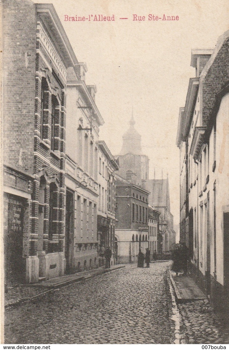 BRAINE L'ALLEUD  / RUE STE-ANNE / Edit. René Berger / Voyagée 1910 - Braine-l'Alleud