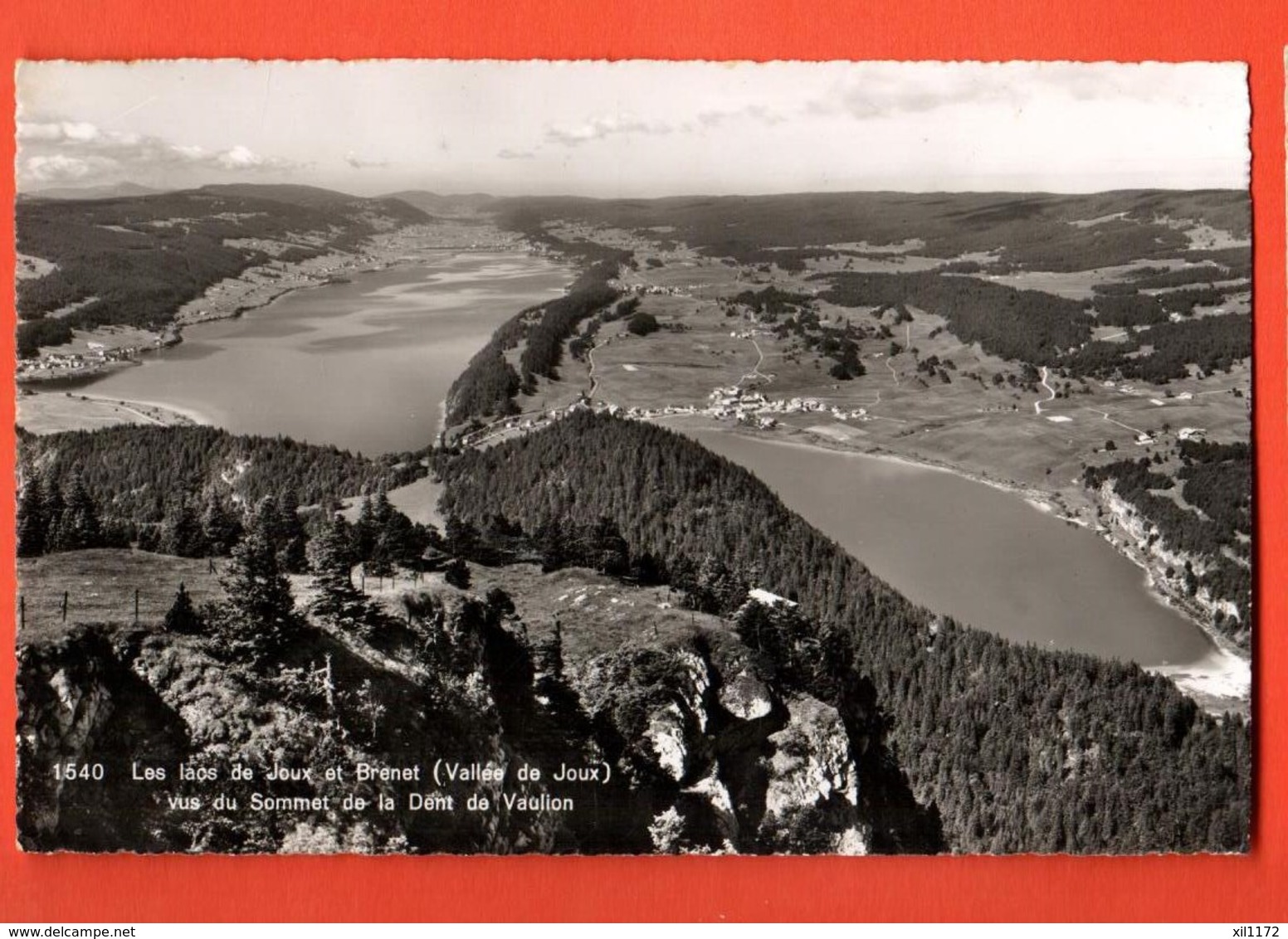 KAH-25  Les Lacs De Joux Et Brenet Vus Depuis Le Sommet De La Dent De VaulionDériaz 1640 Non Circulé - Vaulion