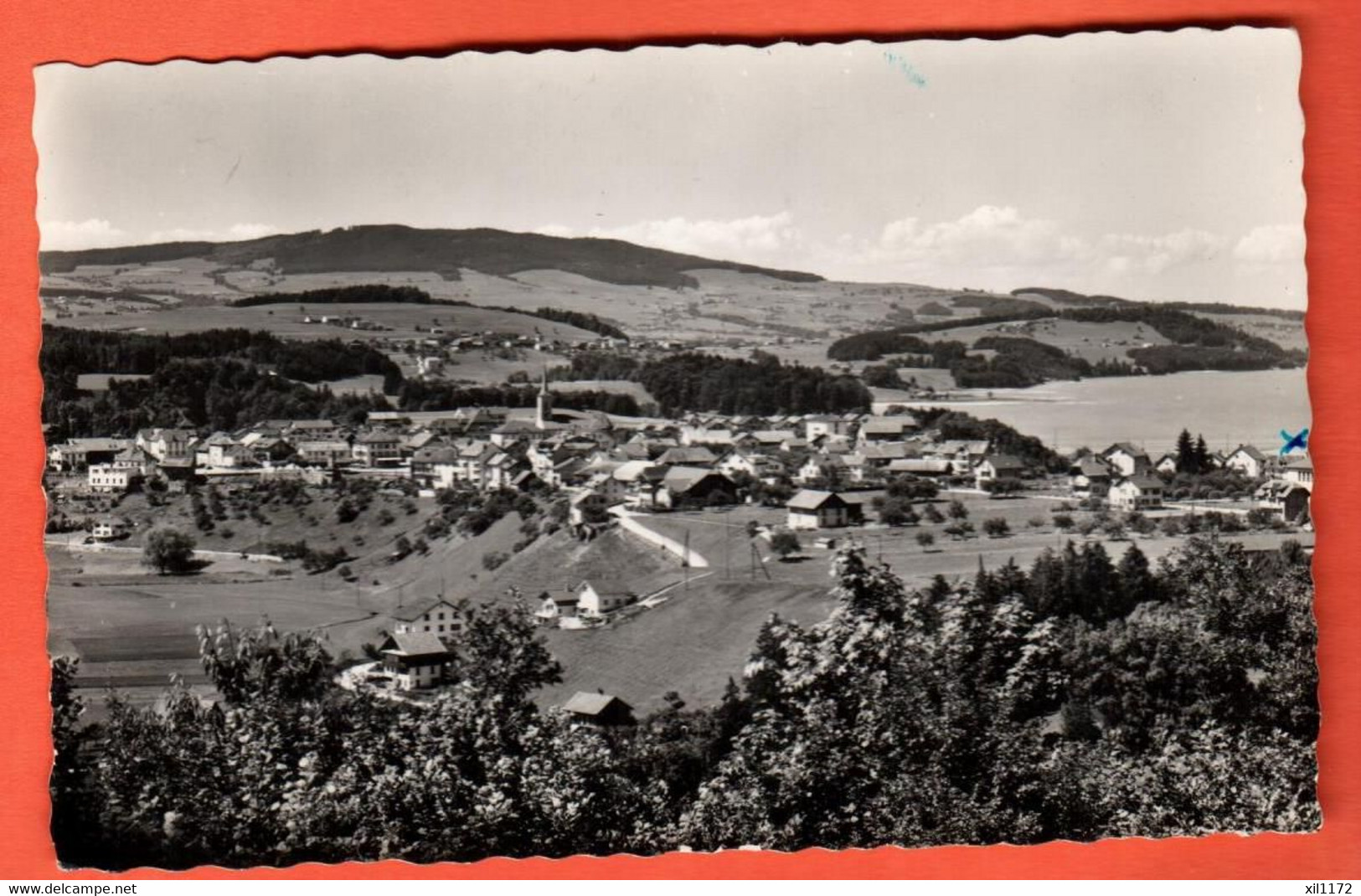 KAH-26 Broc Et Le Lac De Guyère.  Glasson 542 S, Circulé Sous Enveloppe. Scan Du Dos En Ligne - Broc