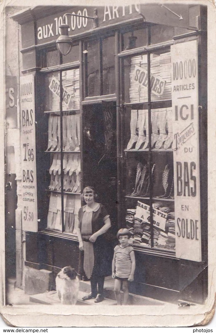 Carte Photo / Le Perreux (94) Magasin "Aux 100.000 Articles" à Priori Rue Du Viaduc  Voir Etat - Professions