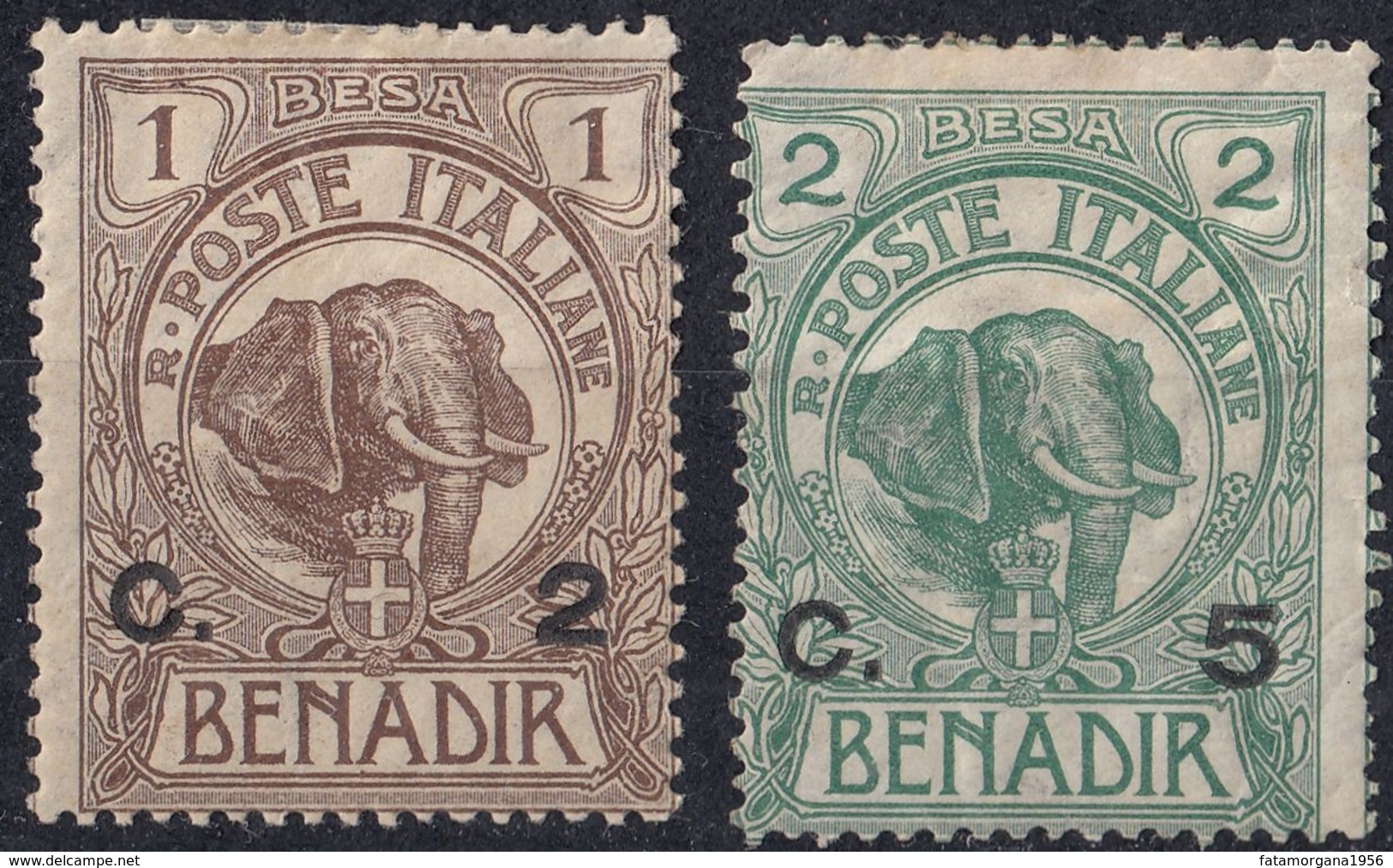 SOMALIA, COLONIA ITALIANA - 1906 E Segg. - Lotto Di 2 Valori Nuovi MH: Yvert 10 E 11. - Somalië