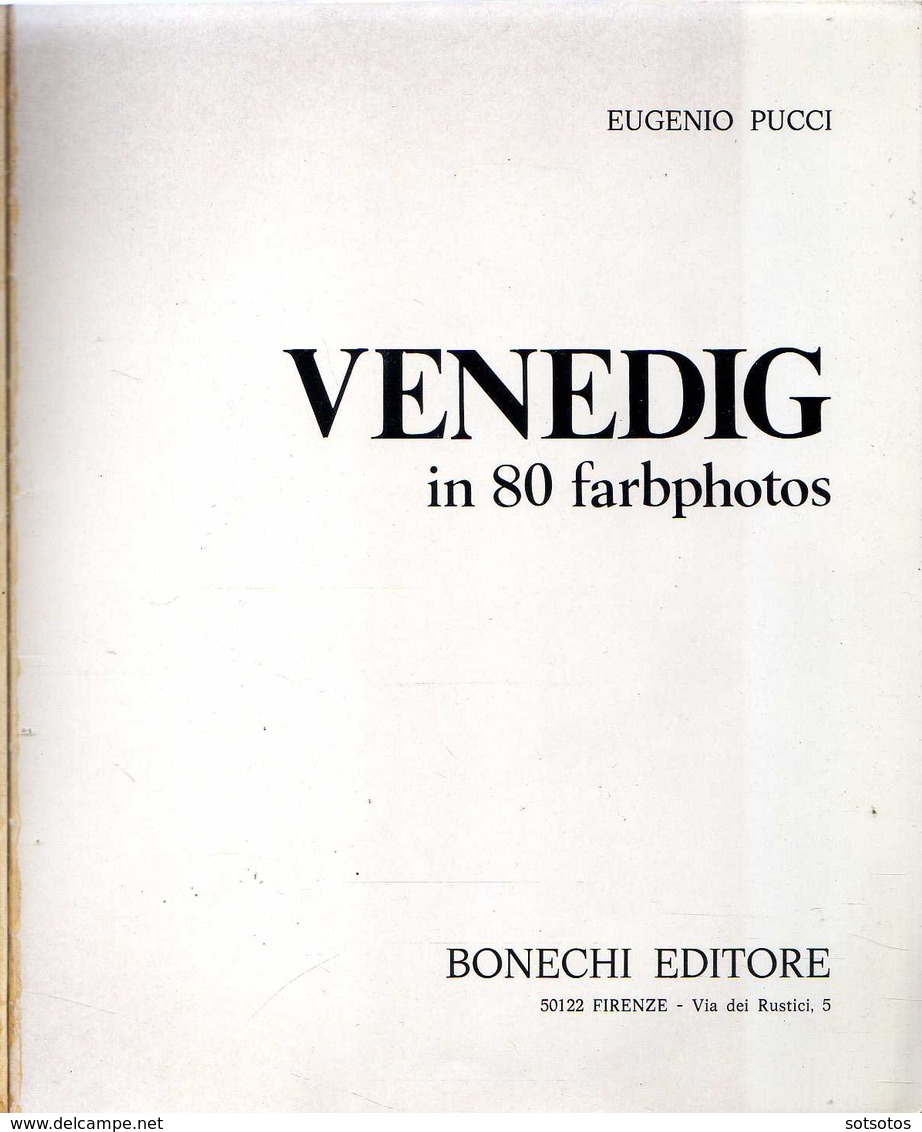 VENEDIG In 80 Farbphotos - Bonechi Editore 1971 - Good Condition - Venice