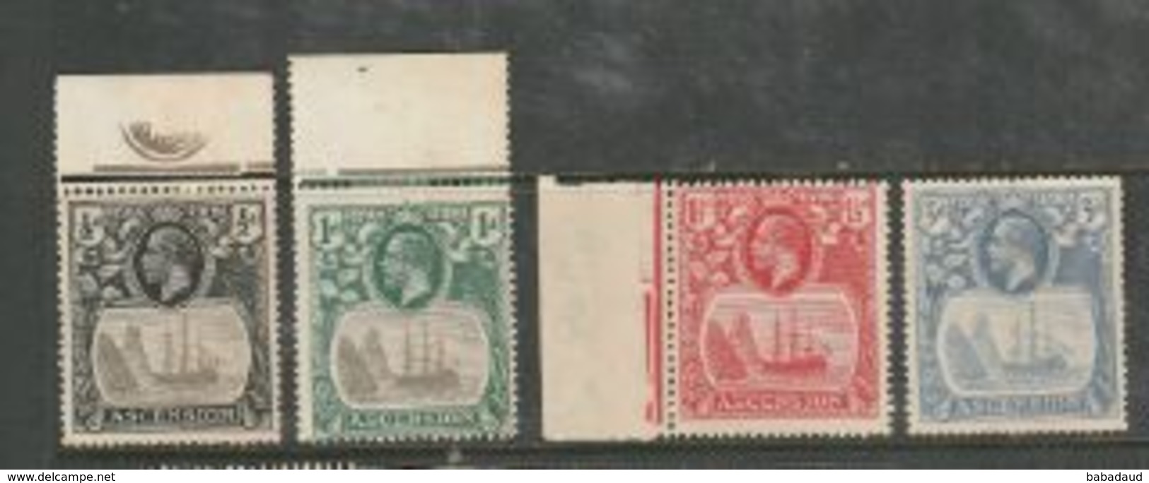 Ascension Island, GVR, 1924, 1/2d, 1d, 1 1/2d, 3d, MH * - Ascension