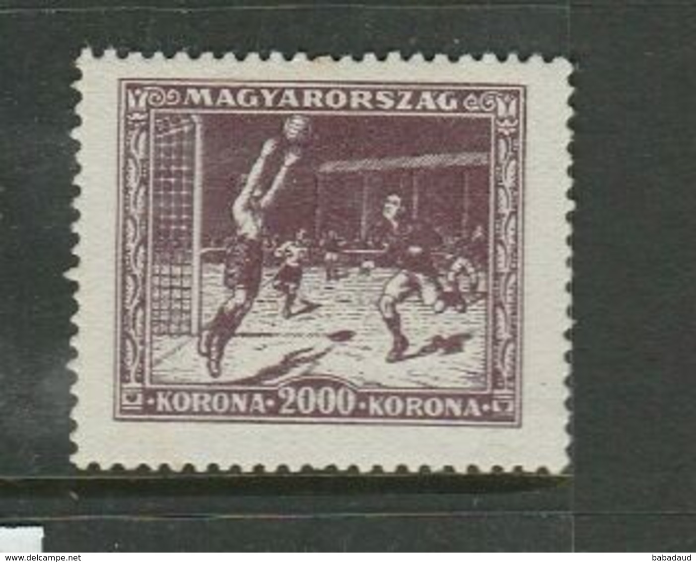 Hungary, 1925, Sports, Football, , 2000k, MH * - Unused Stamps