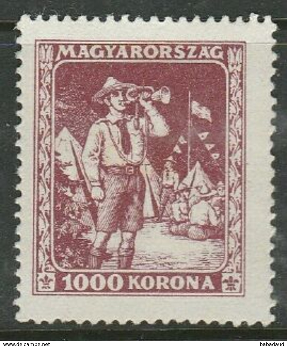 Hungary, 1925, Scouts, 1000k, MH * - Unused Stamps