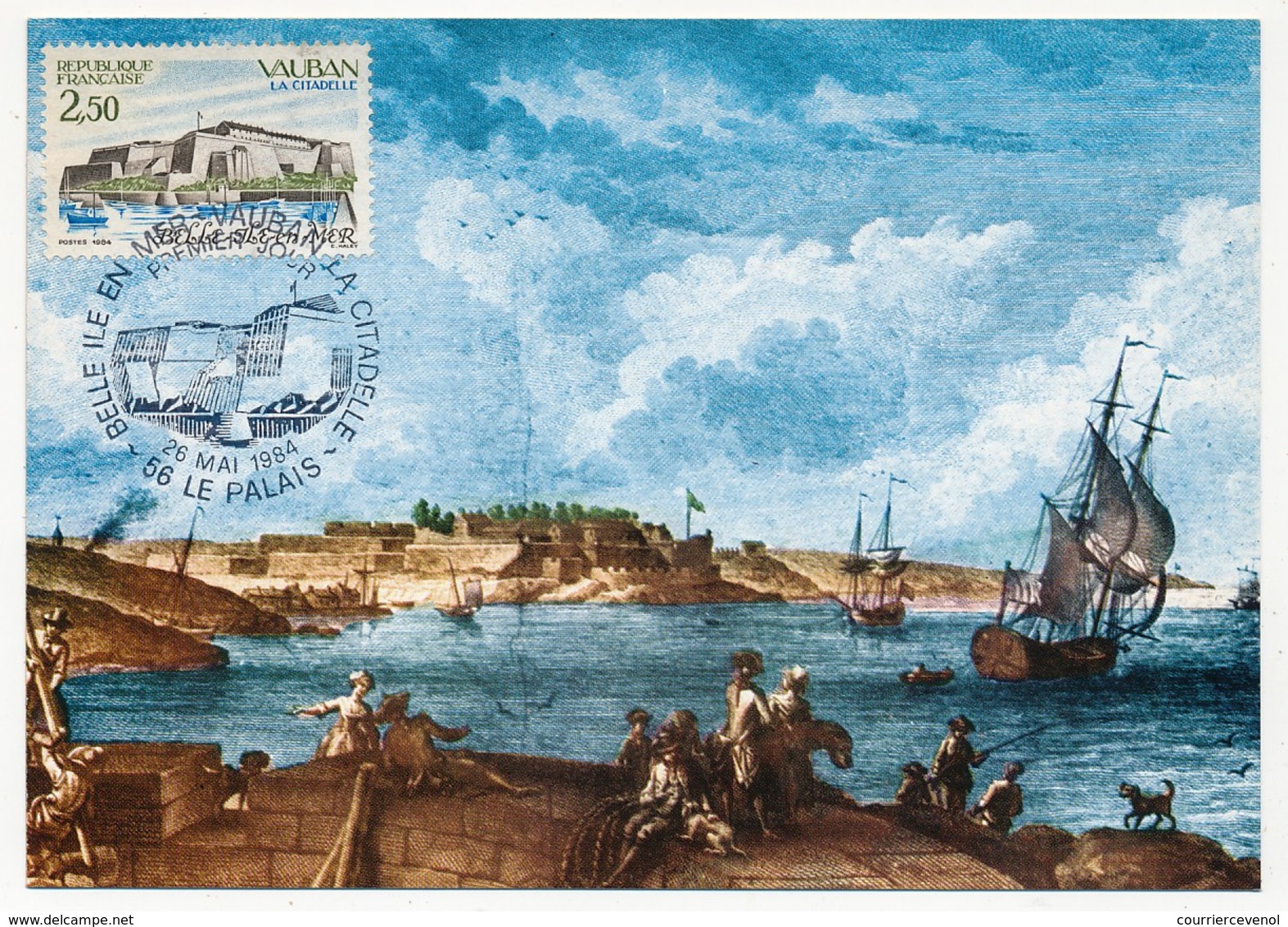 FRANCE - Carte Maximum -  Belle Ile En Mer - Citadelle De Vauban - 56 LE PALAIS - 26 Mai 1984 - 1980-1989
