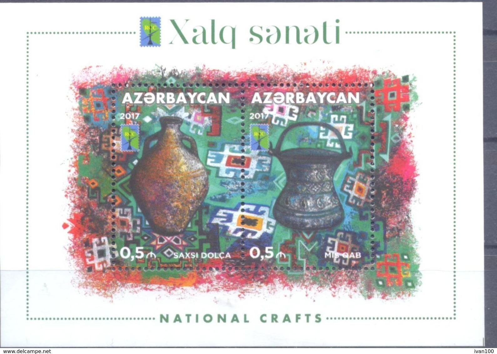 2017. Azerbaijan, RCC, National Crafts, S/s, Mint/** - Azerbaïjan