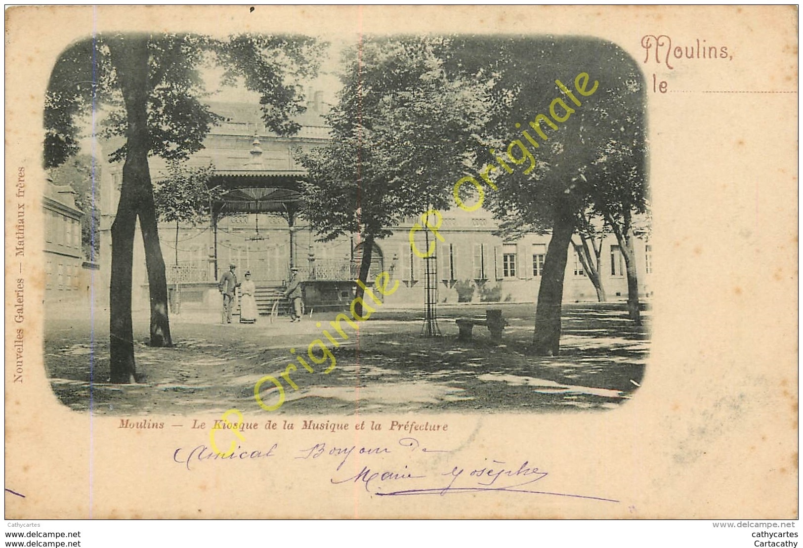 03. MOULINS . Le Kiosque De La Musique Et La Préfecture . - Moulins