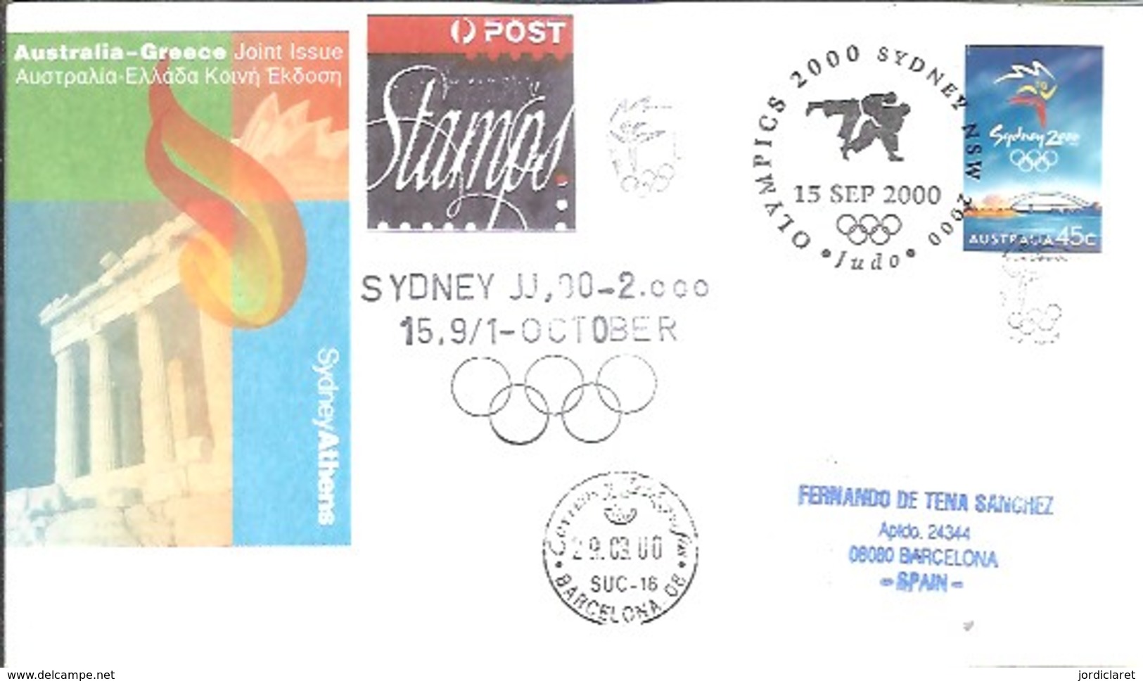 POSTMARKET AUSTRALIA - Verano 2000: Sydney