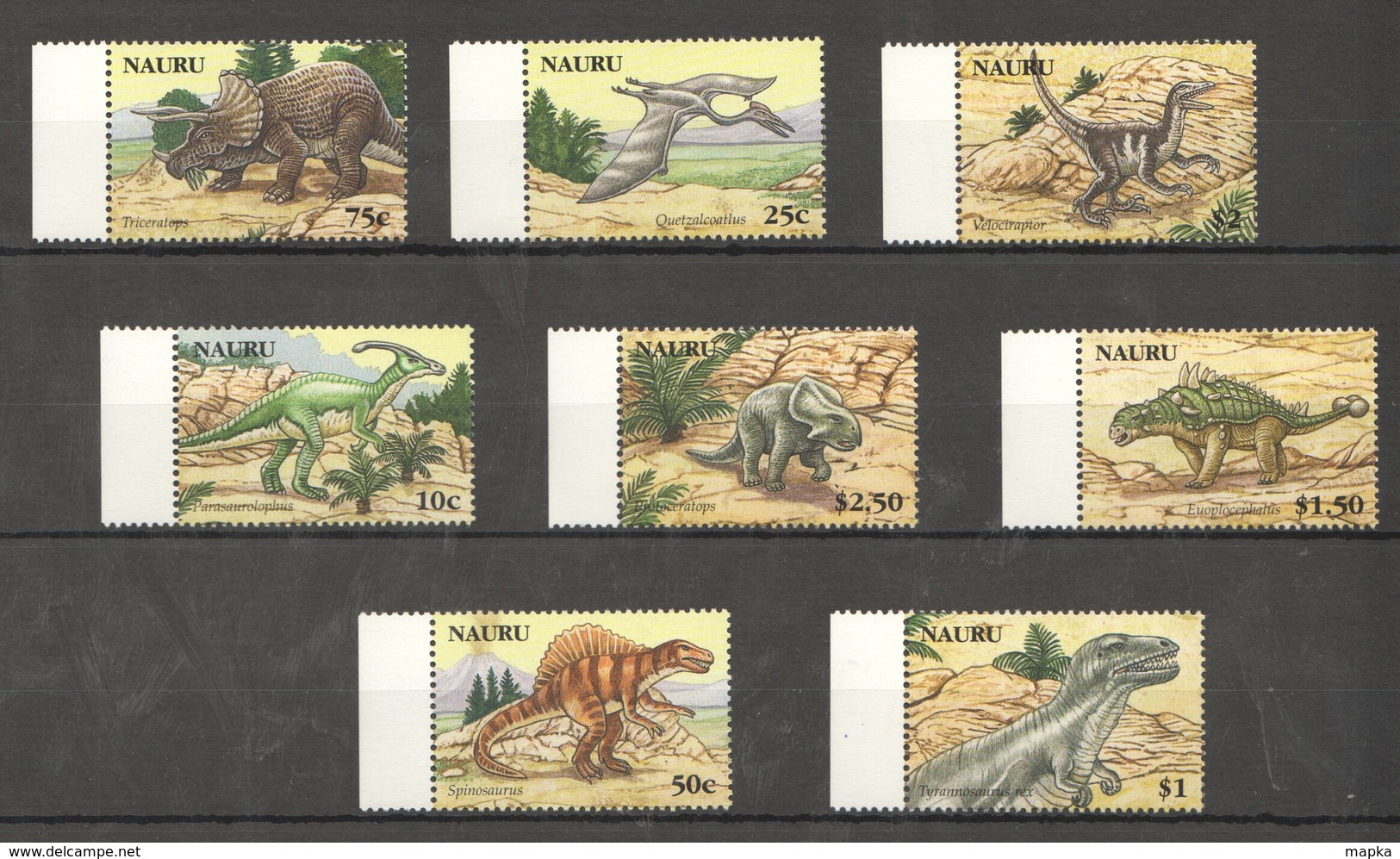 D325 2006 NAURU PREHISTORIC ANIMALS DINOSAURS #638-45 1SET !!! MICHEL 15 EURO !!! MNH - Vor- U. Frühgeschichte