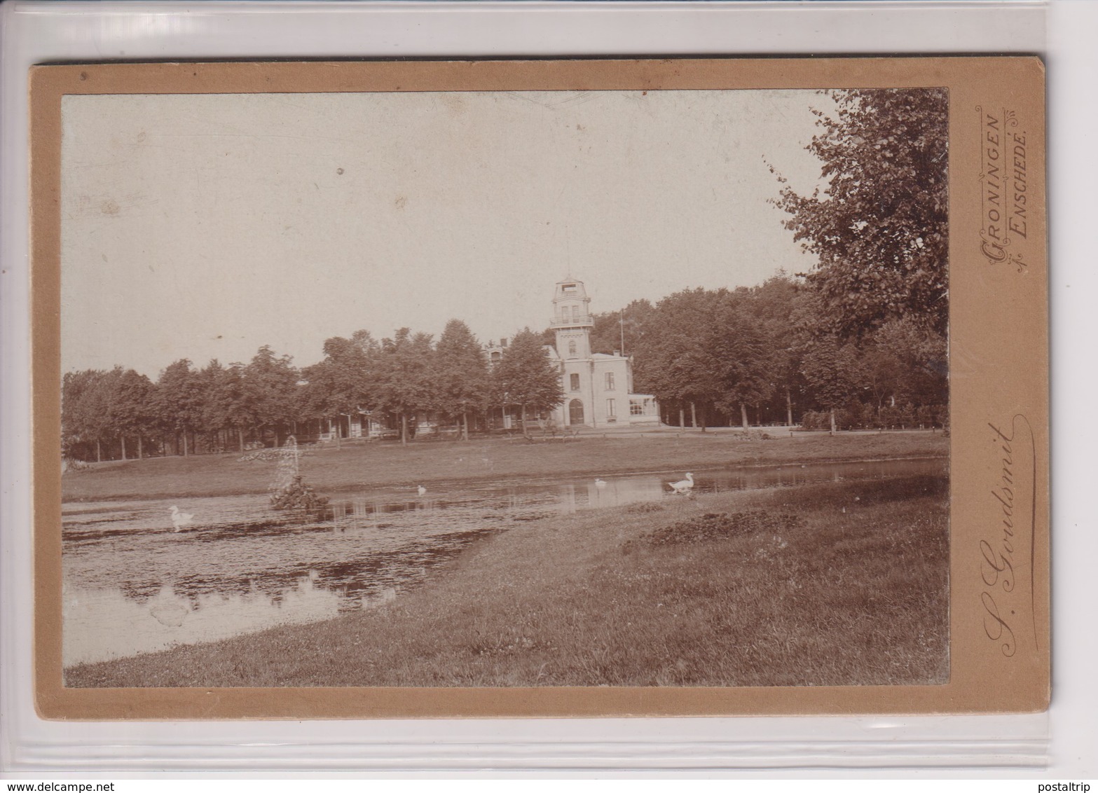 GRONINGEN  1894 L GOUDSMIT  ENSCHEDE  HOLLAND NEDERLAND 16*10CM ALBUMEN Cabinet  Photograph - Oud (voor 1900)