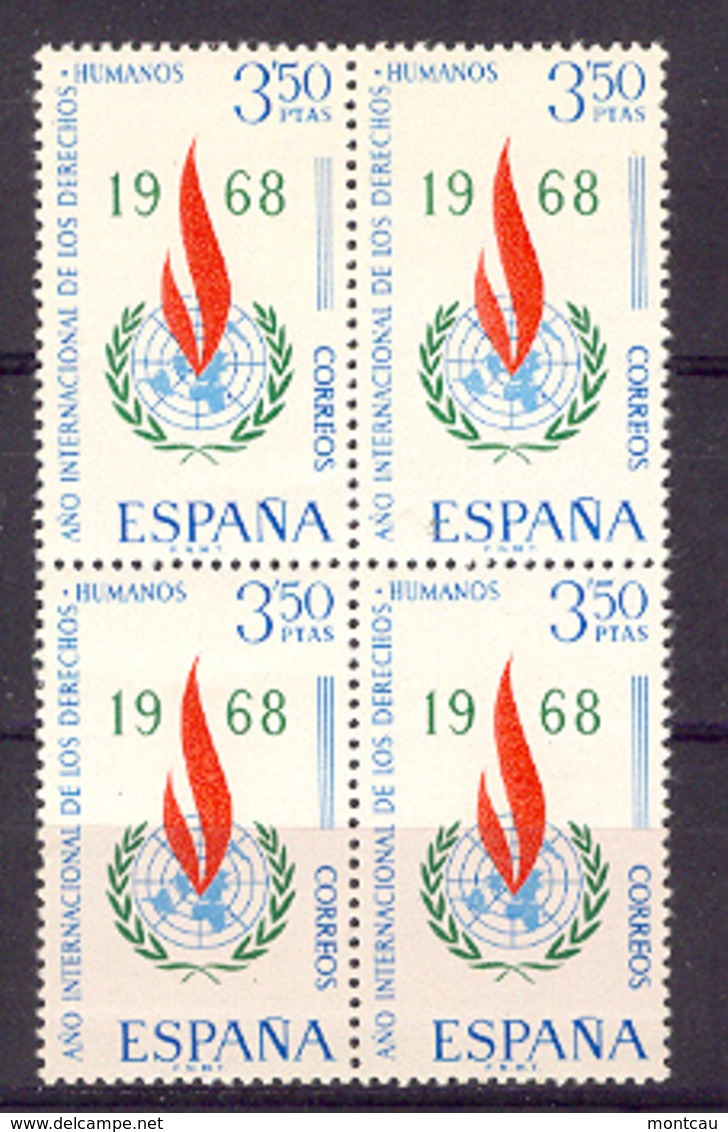 Spain 1968 - Derechos Humanos Ed 1874 Bloque (**) - Nuevos