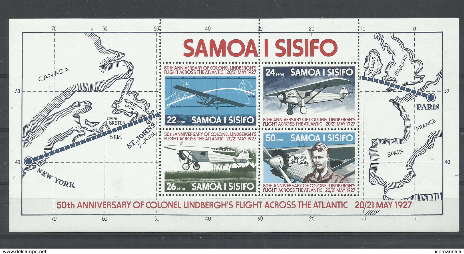 SAMOA  YVERT   H/B  13   MH  * - Amerikanisch-Samoa