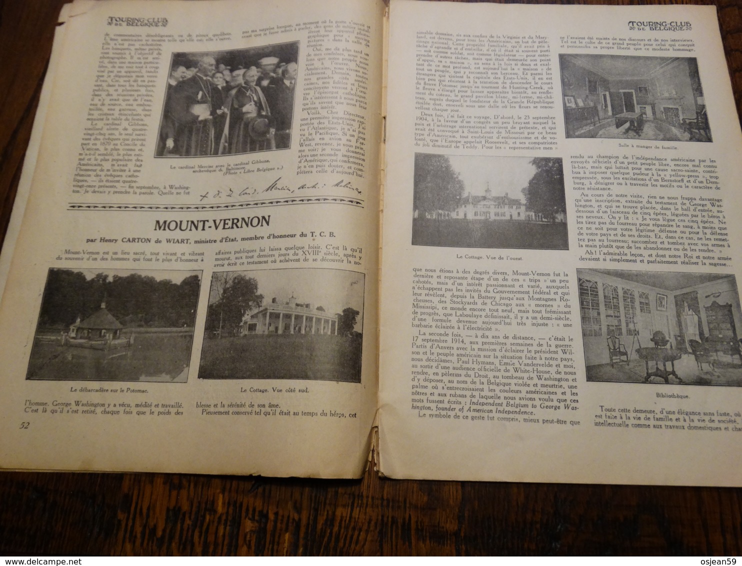 Touring-Club De Belgique.Numéro Jubilaire 01 Février 1920.Les Nouveaux Territoires Belges,visite Du Roi En Amérique. - Belgique