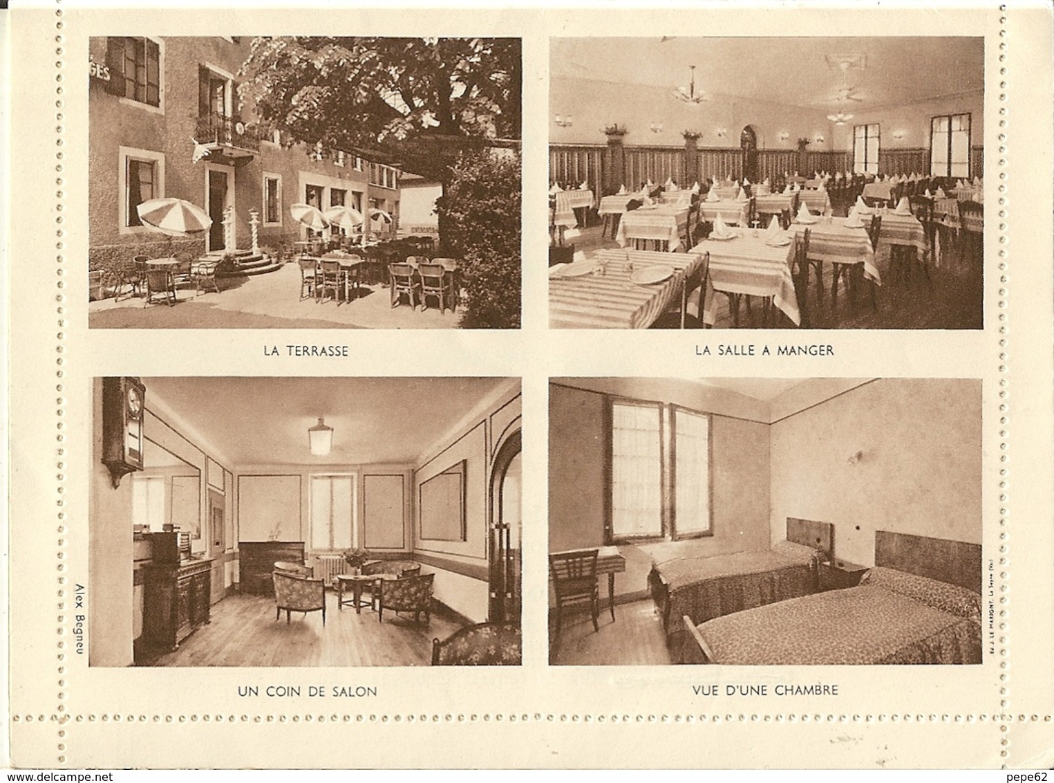 Annecy-hotel Des Allobroges-rue Sommeiller-carte Lettre - Annecy