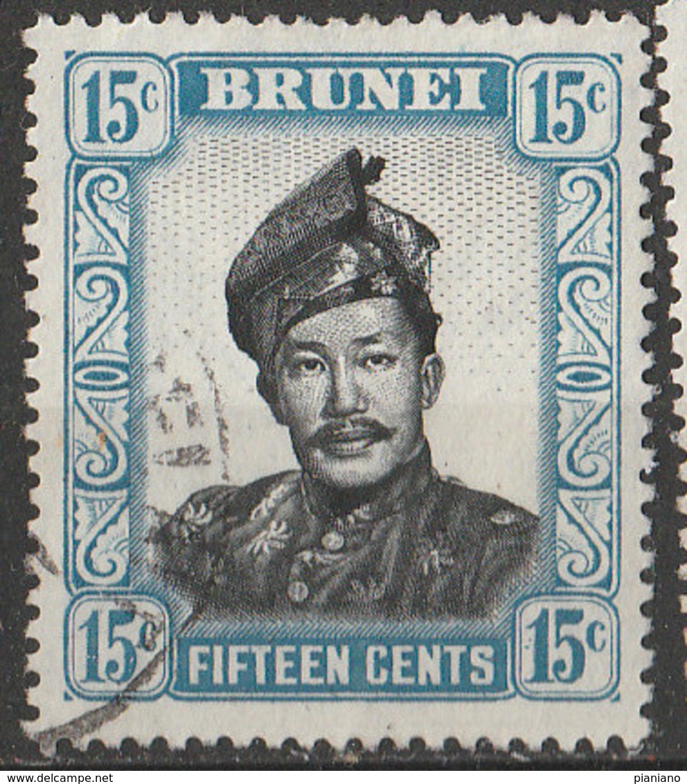 PIA - BRUNEI - 1952 : Uso Corrente : Sultano Omar Ali Saifuddin - (Yv 92) - Brunei (1984-...)