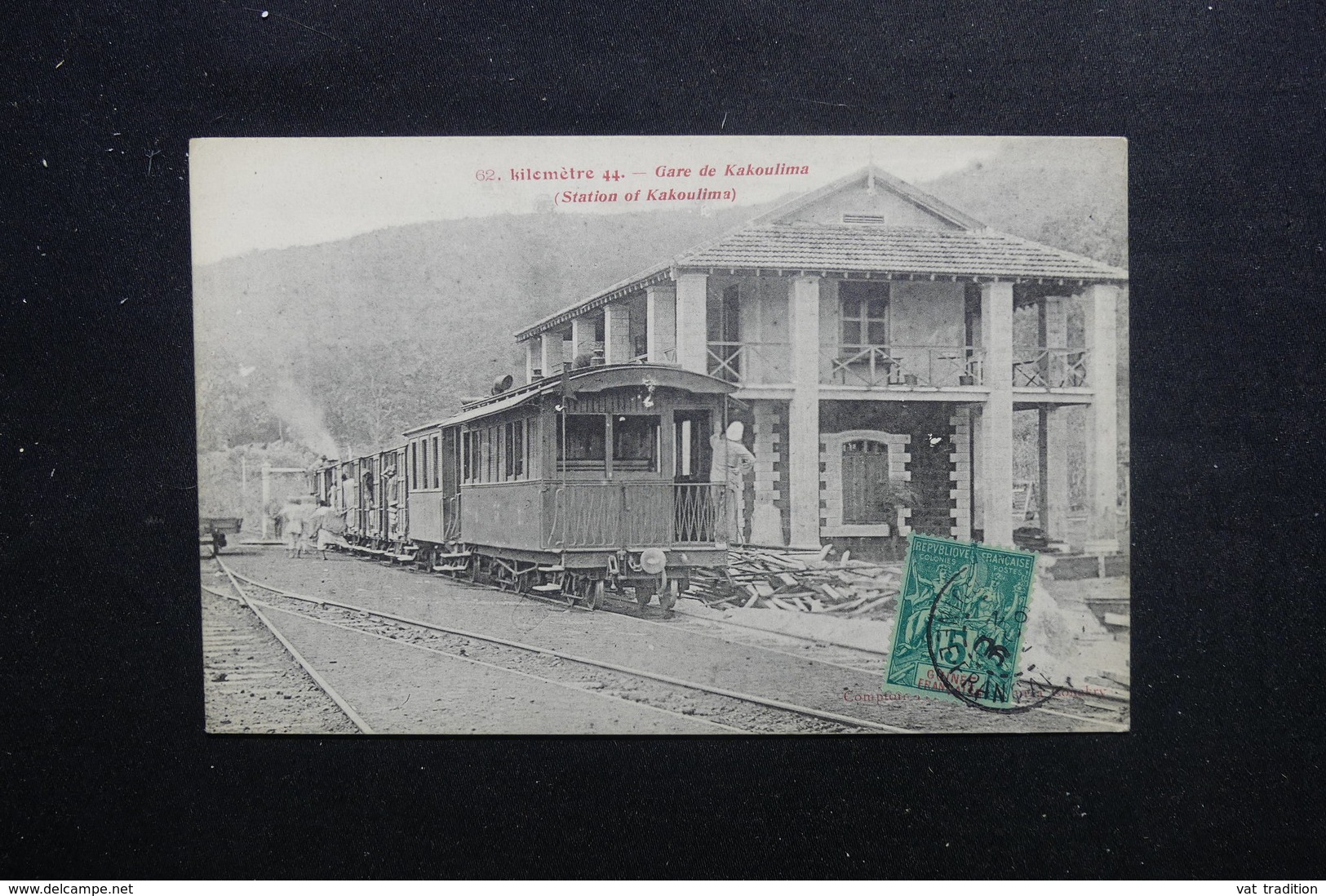 GUINÉE - Carte Postale - Kilomètre 44 - Gare De Kakoulima - Chemin De Fer  - L 48432 - Guinée Française