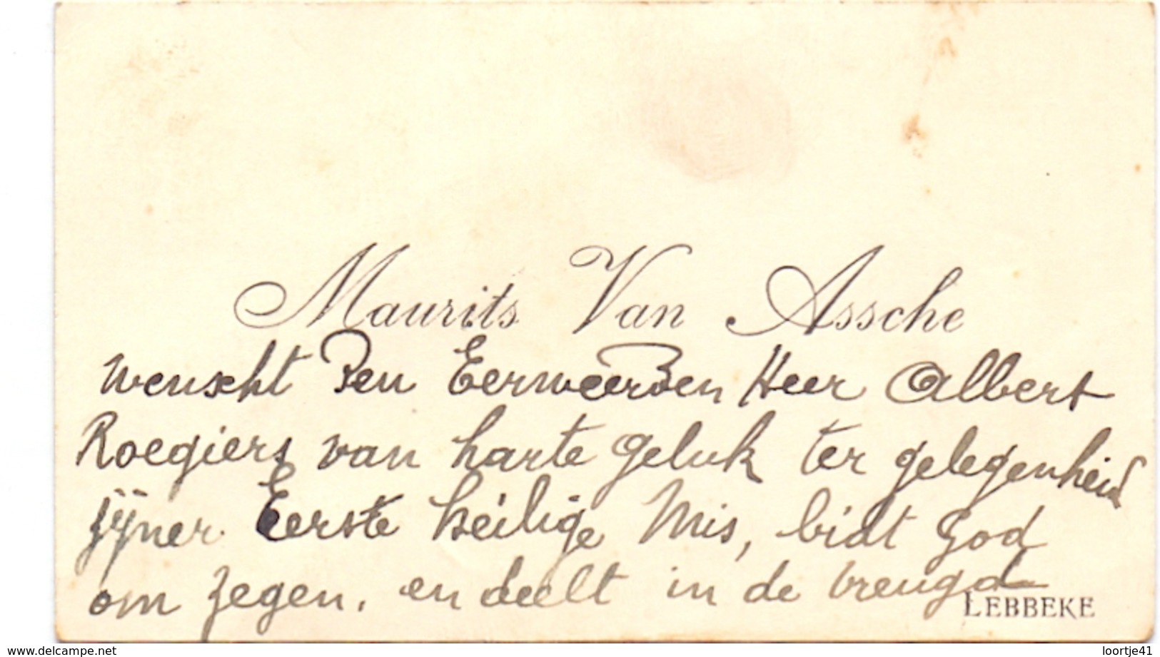 Visitekaartje - Carte Visite - Maurice Van Assche - Lebbeke - Cartes De Visite