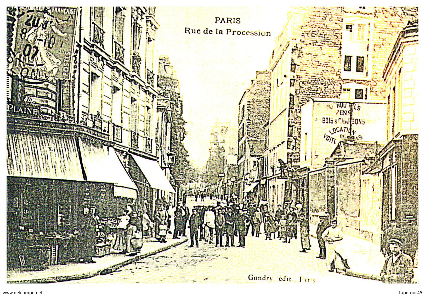 [75] Paris > Photos D'une Carte Postale  De La Rue De Procession   (Format 9 X 14) - Altri & Non Classificati