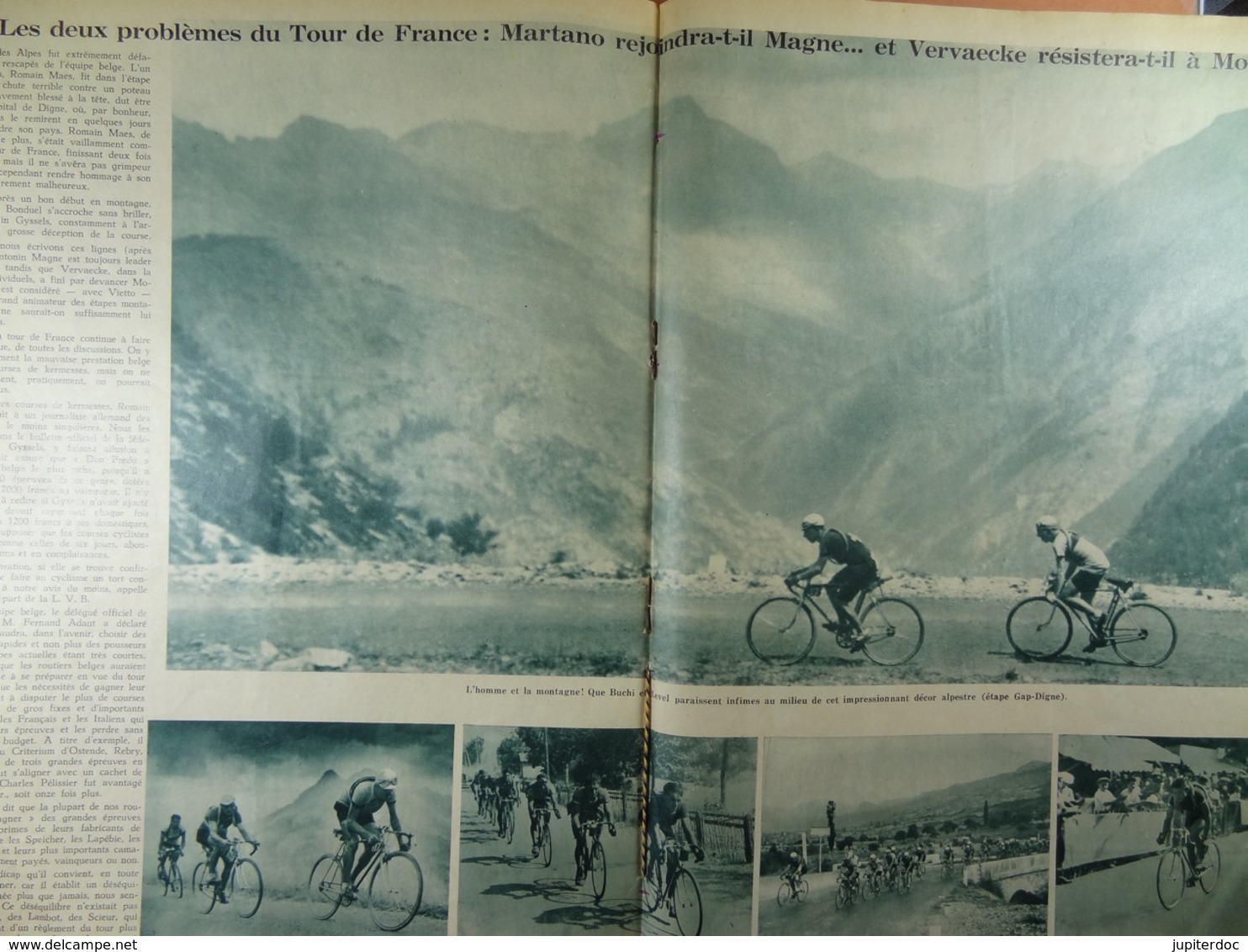 Les Sports Illustrés 1934 N° 691 Tour De France Thil-Devos Dans Les Alpes Magne Martano Beveren Motos Francorchamps - Sport