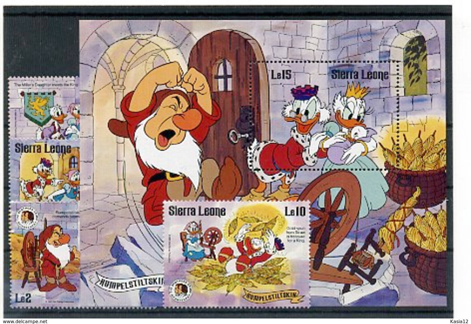 A23742)Disney: Sierra Leone 859 - 862** + Bl 40** - Disney