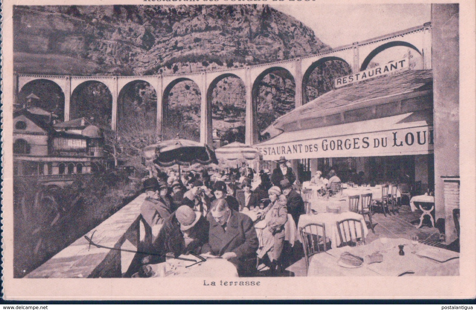 POSTAL FRANCIA - RESTAURANT DES GORGES DU LOUP - LA TERRASE - Otros & Sin Clasificación